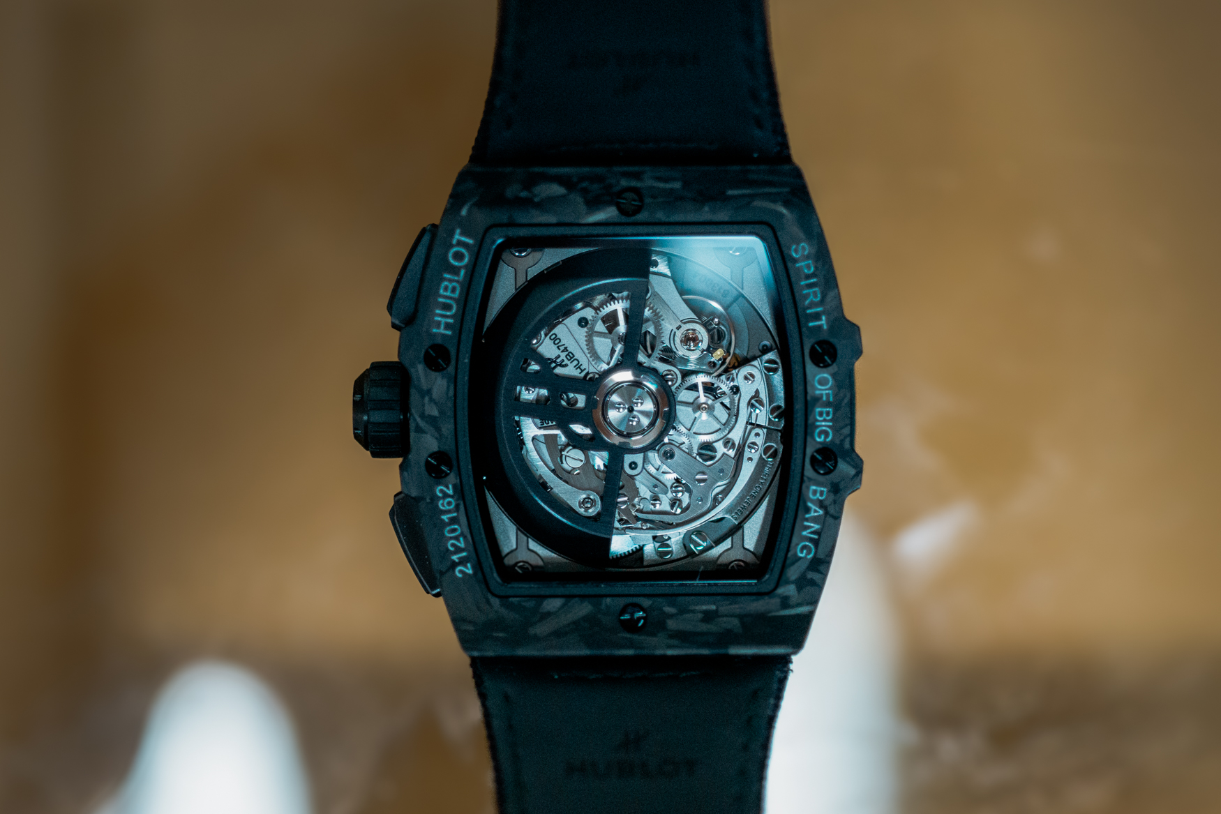 Hublot Spirit of Big Bang Frosted Carbon Case Back