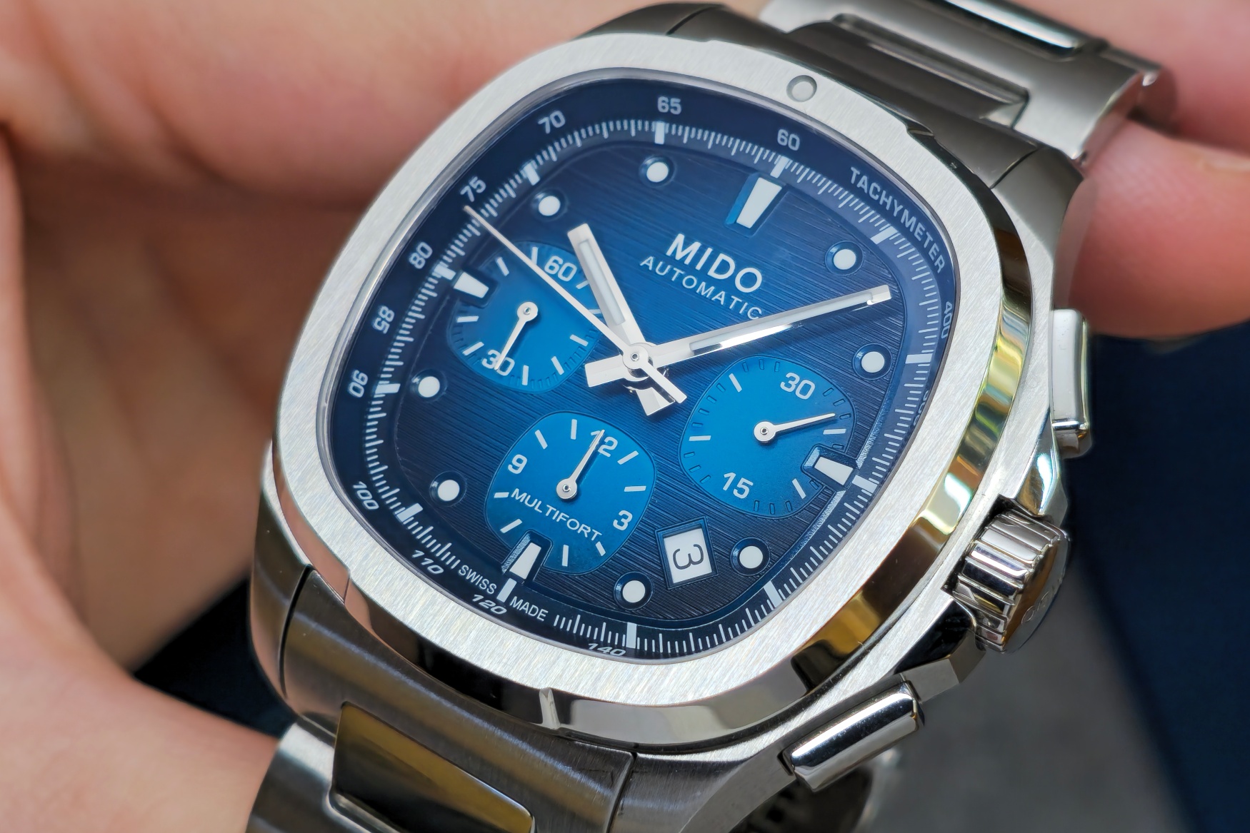 Góc quay số Mido Multifort TV Chronograph