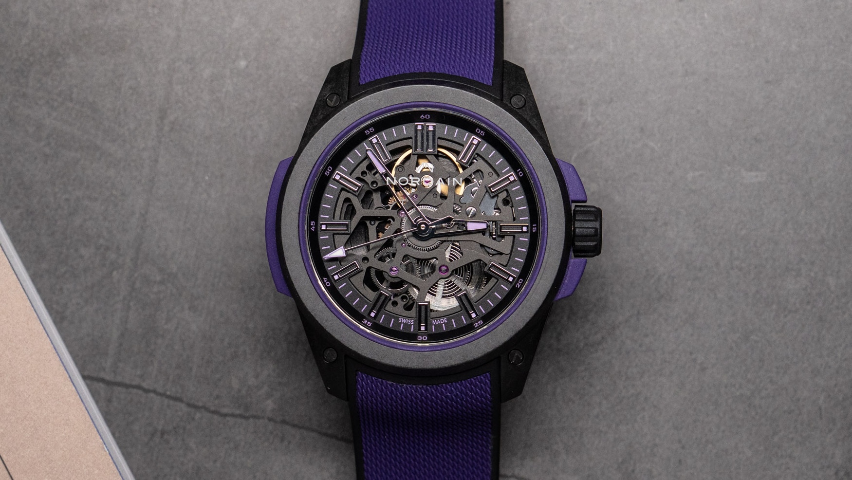 Norqain Wild One Skeleton 42mm Purple Limited Edition | HANDS ON
