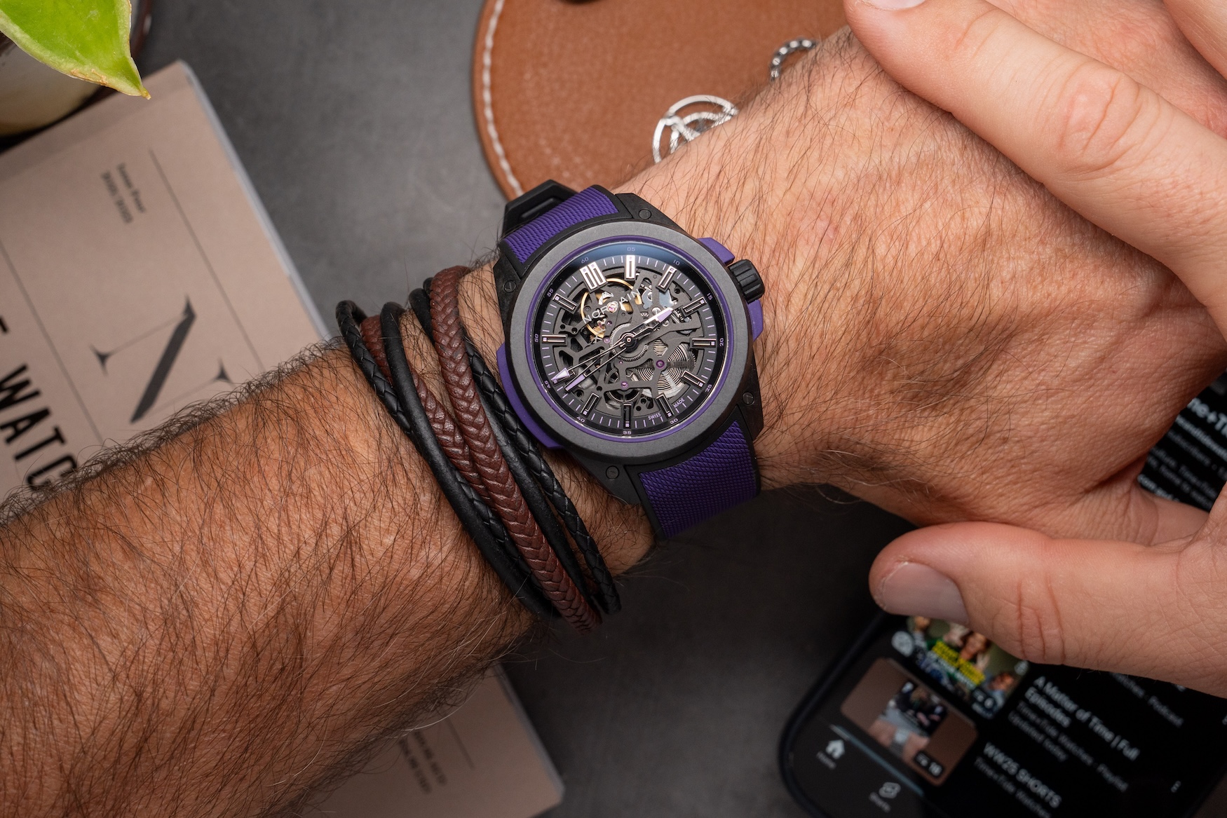 Norqain Wild One Skeleton 42mm Purple Limited Edition 19