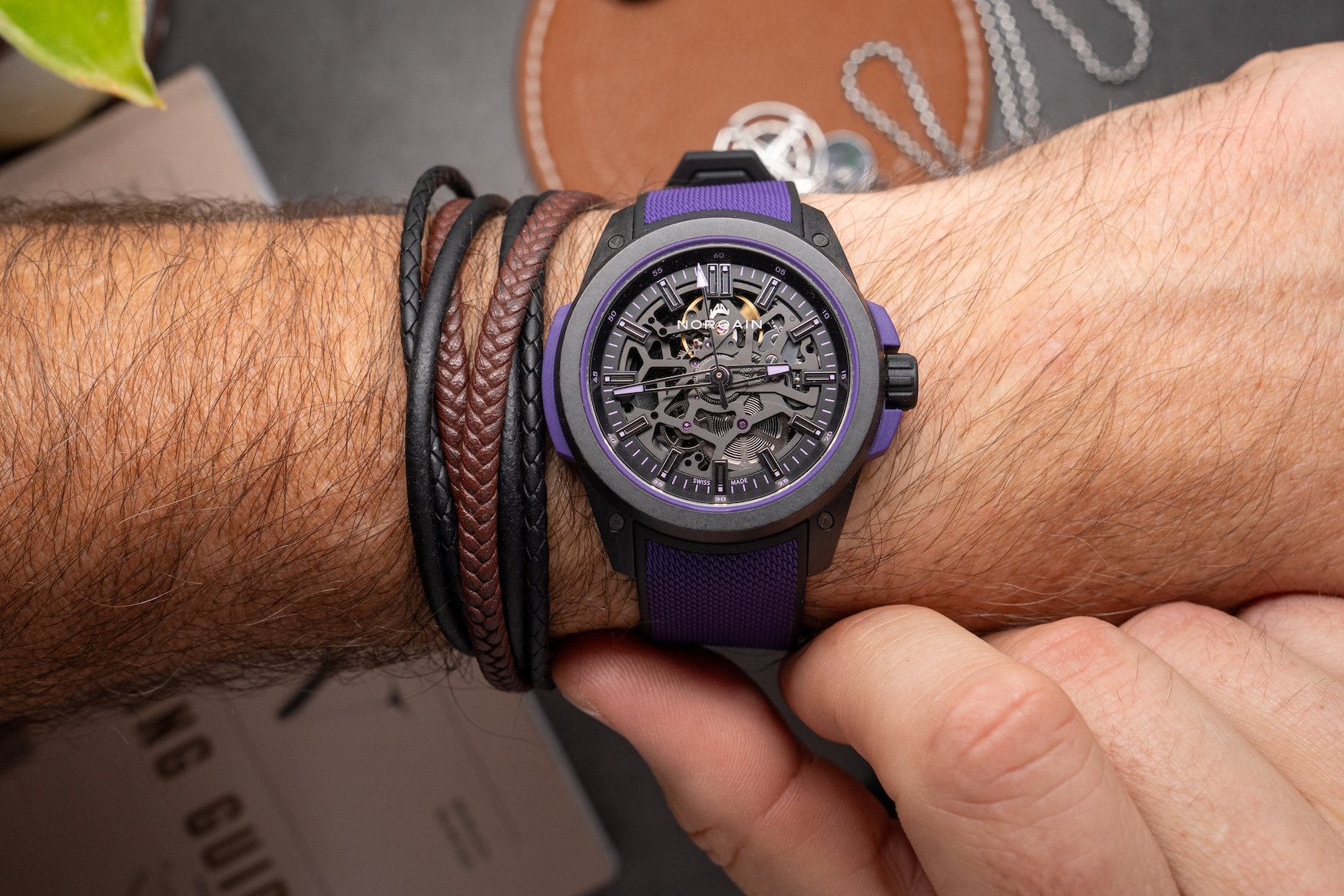 Norqain Wild One Skeleton 42mm Purple Limited Edition 20