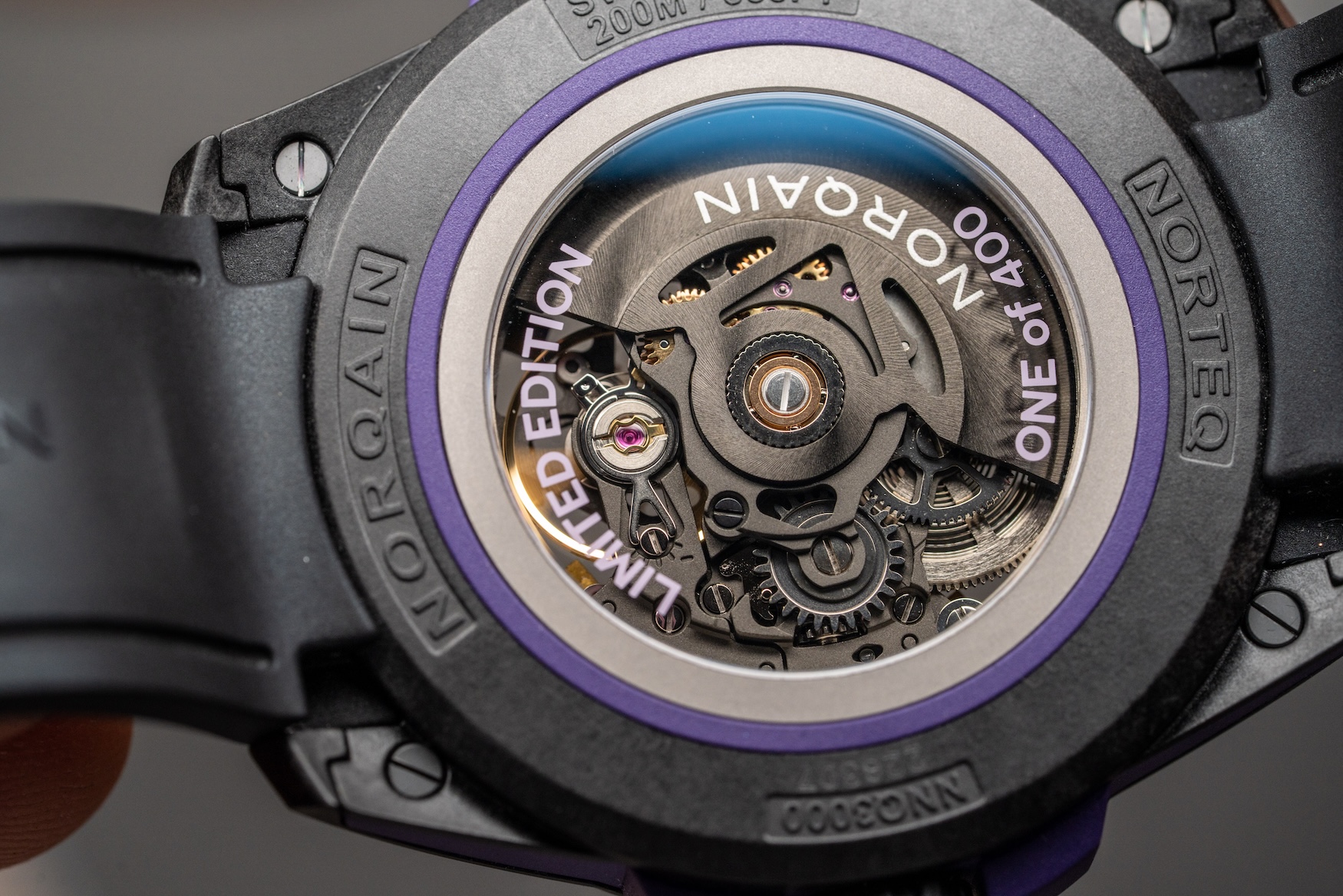 Norqain Wild One Skeleton 42mm Purple Limited Edition 26
