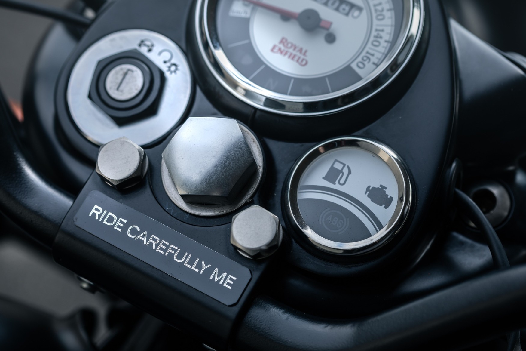 Royal Enfield Stealth Black Time+Tide Special Edition ride carefully