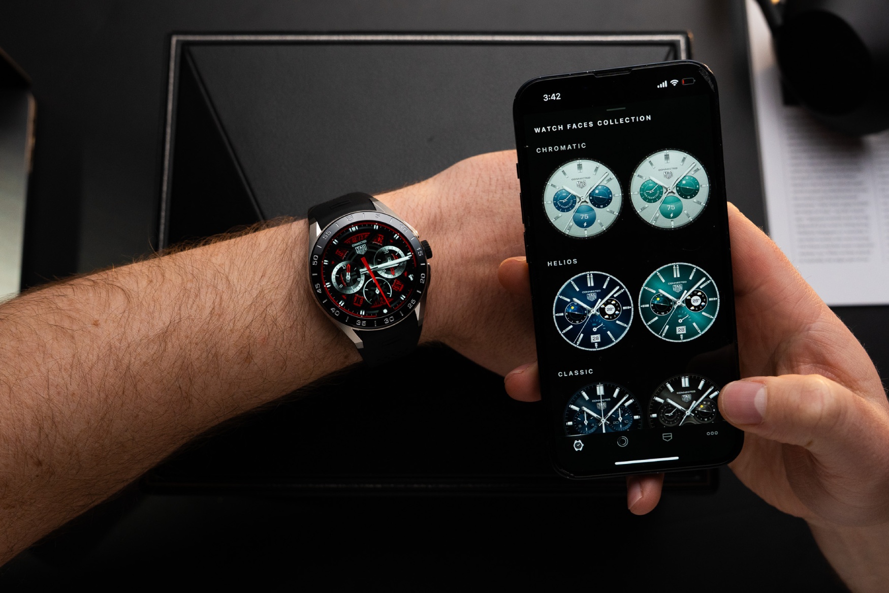 TAG Heuer Connected Calibre E5 45mm dial customisation