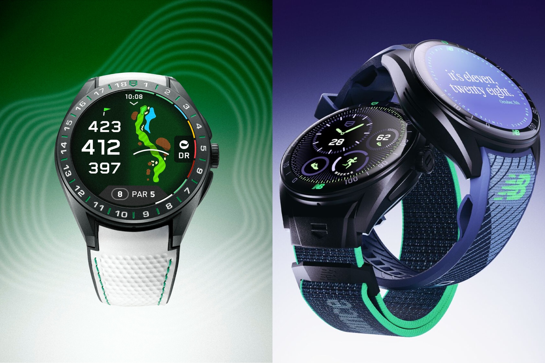 TAG Heuer Connected Calibre E5 45mm golf 40mm NB