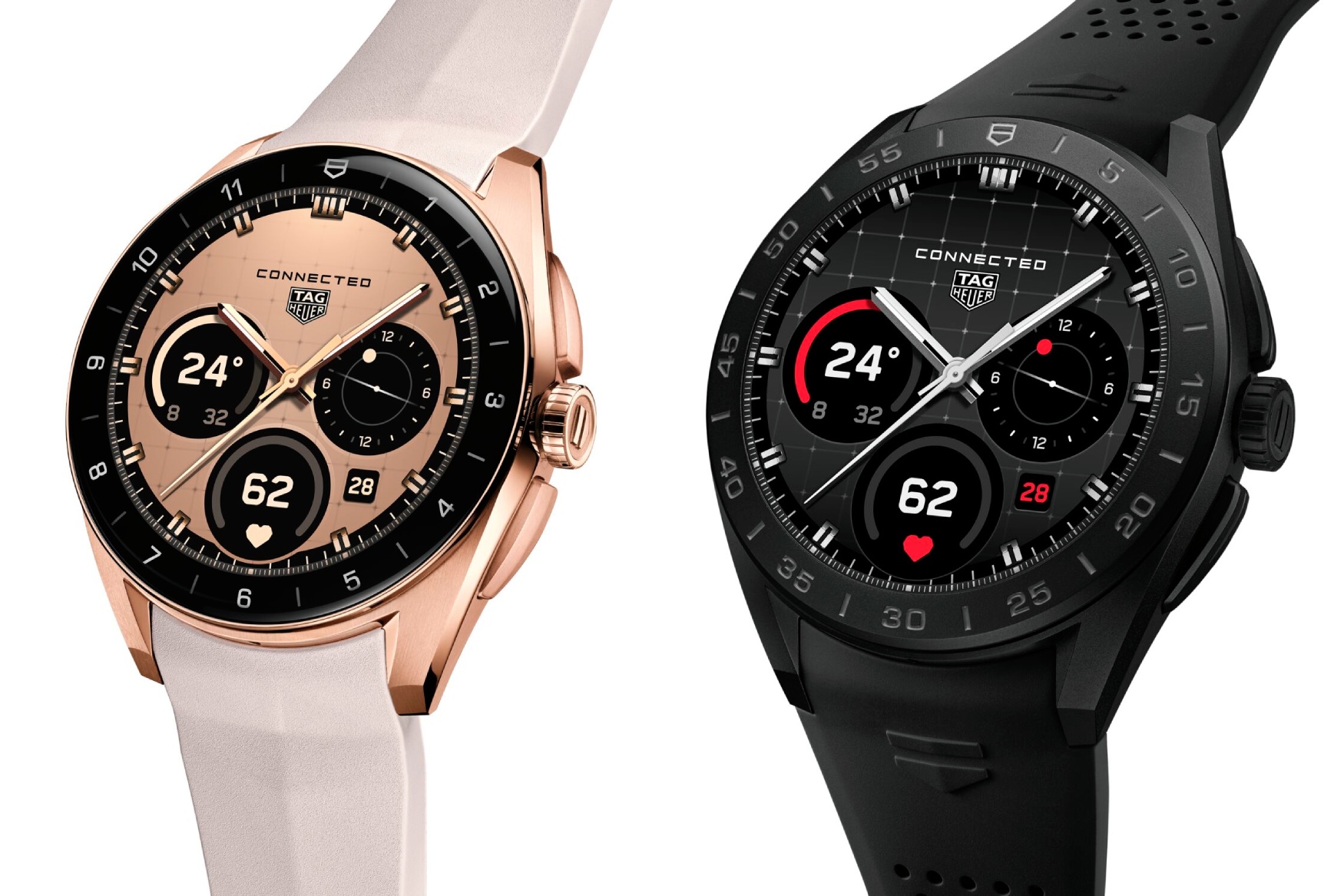 TAG Heuer Connected Calibre E5 45mm titanium 40mm rose gold