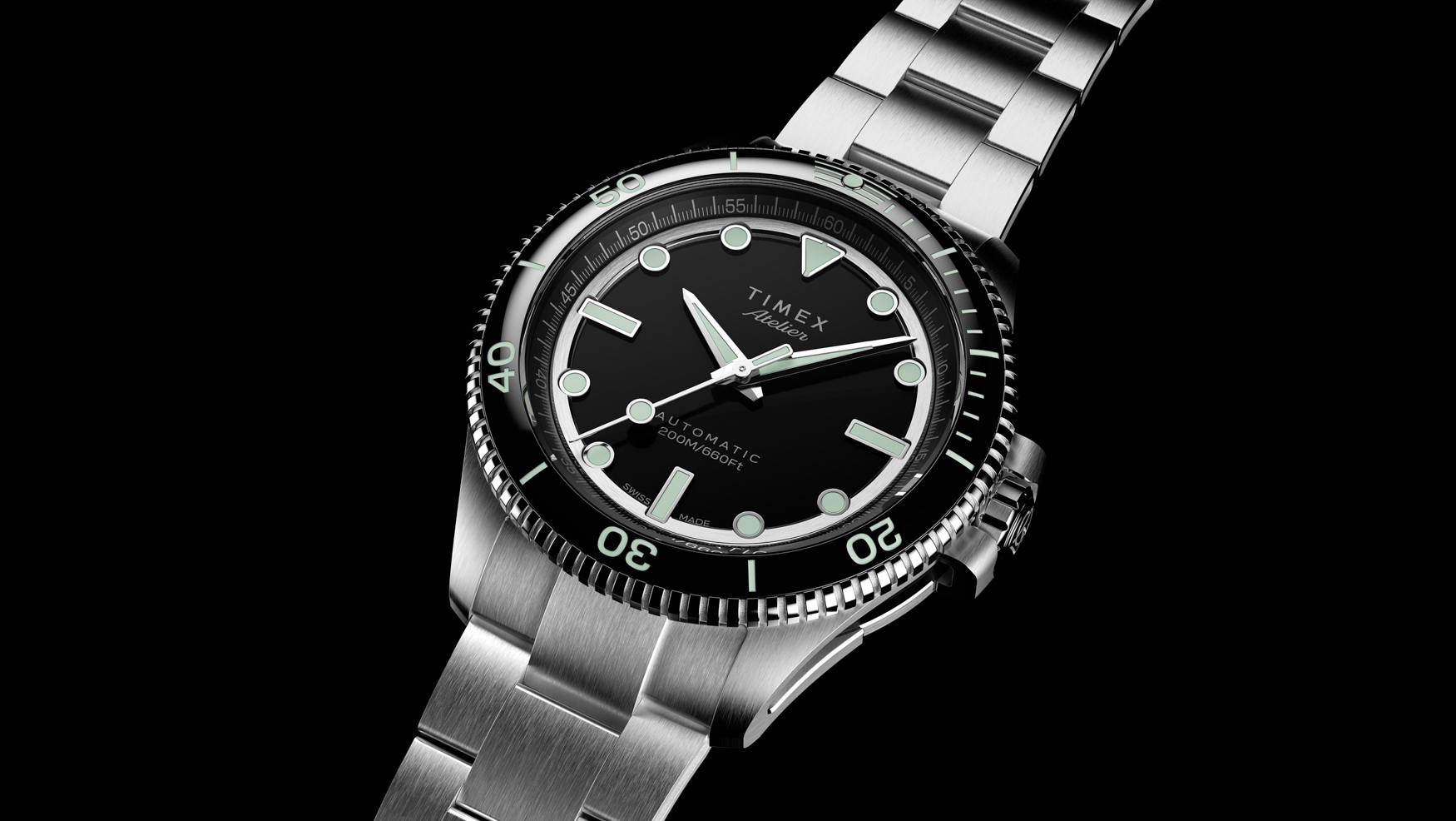 Timex launches its higher-end Atelier line with the Marine M1a, emphasising proportion over spectacle