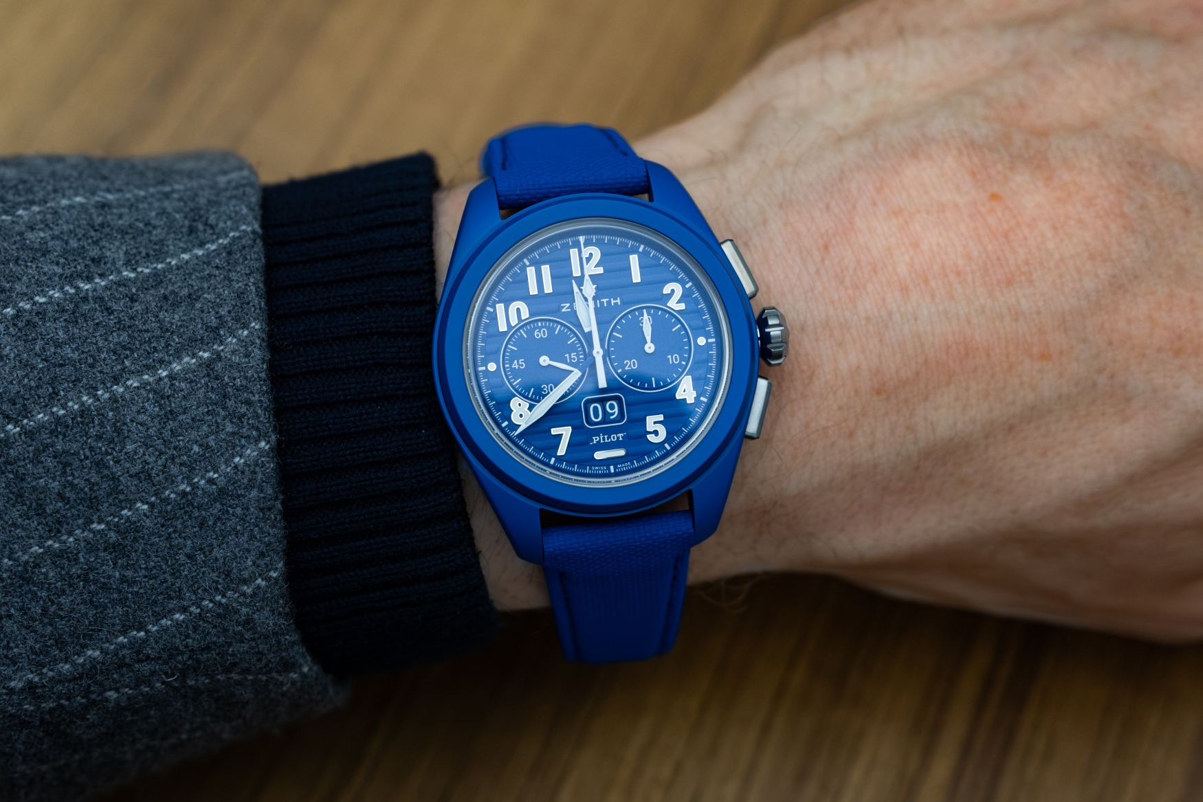 zenith pilot big date flyback 160th anniversary editon 3