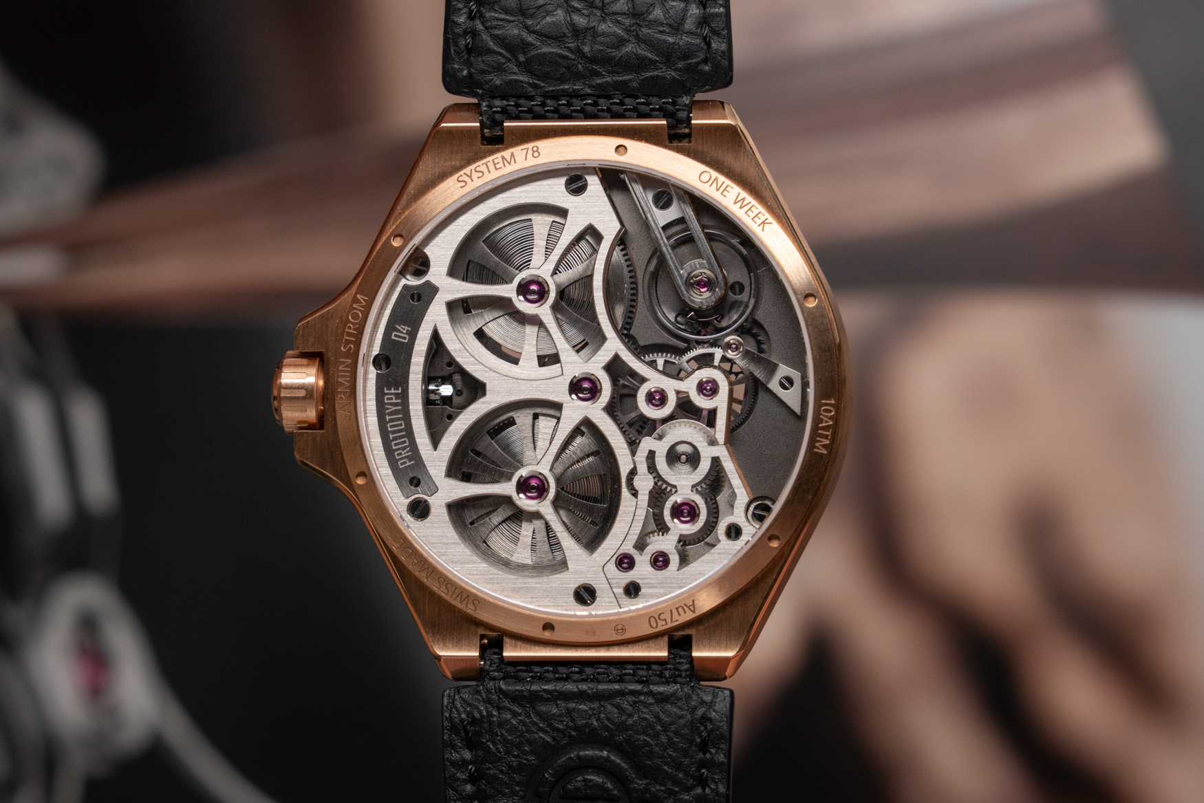 Armin Strom One Week Skeleton Rose Gold Caseback