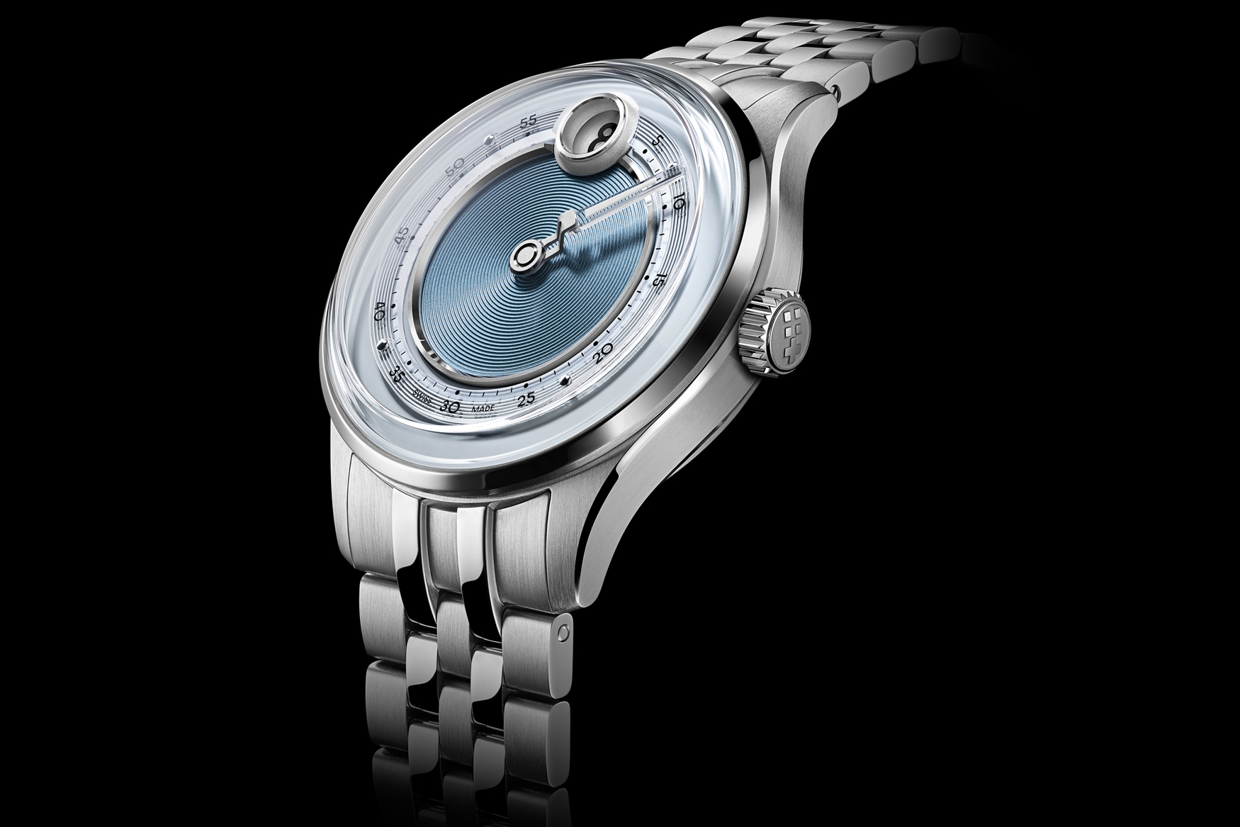Christopher Ward C1 Giờ nhảy Mk V Noon Blue Profile