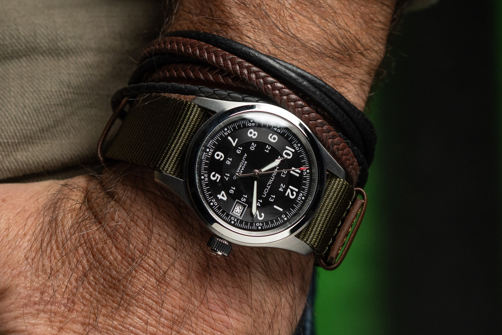 Hamilton kaki field tự động 38mm call of Duty 1