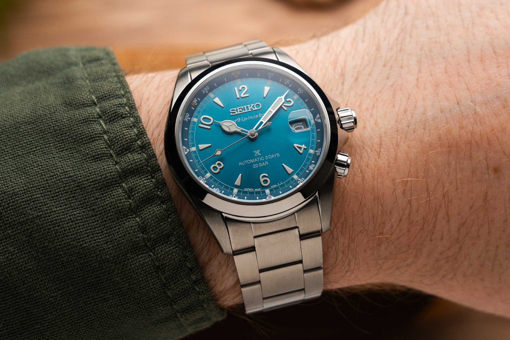 Seiko Prospex Alpinist 8th gen SPB503 on wrist