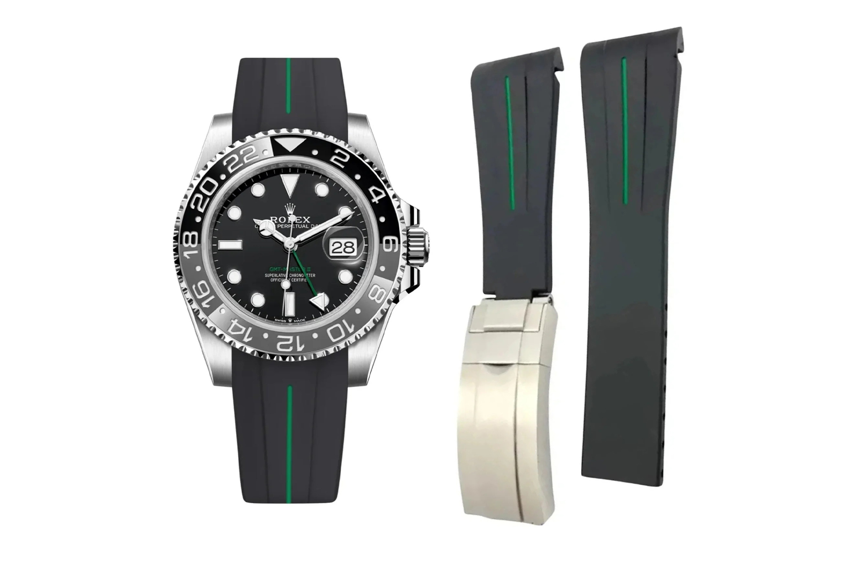 هيلفيتوس جي إم تي ماستر II أسود أخضر