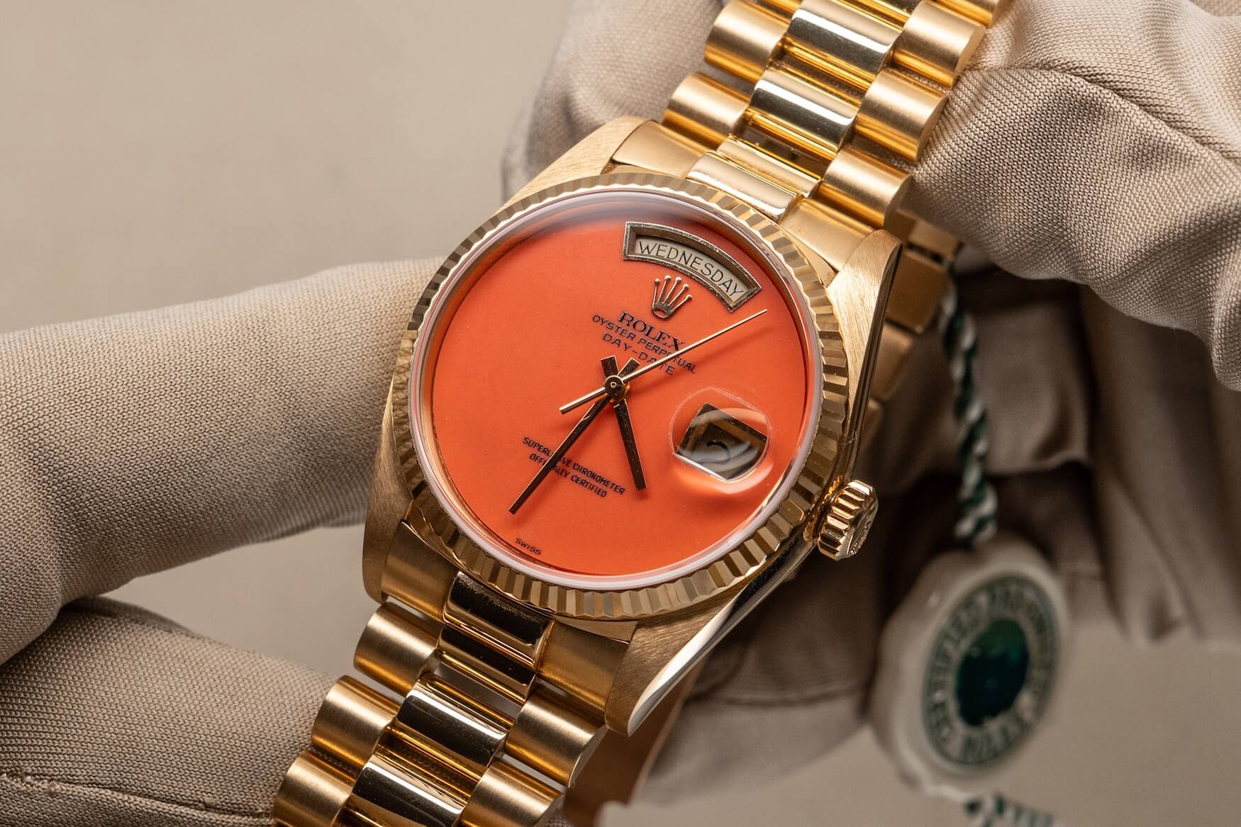 رولكس Day Date مخزون مملوك مسبقًا معتمد في دبي 14