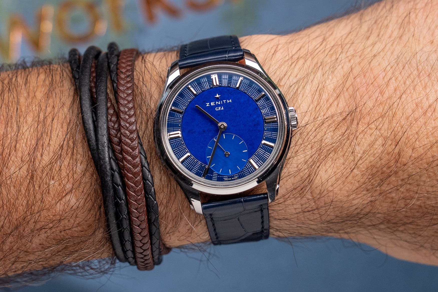 zenith gfj on wrist