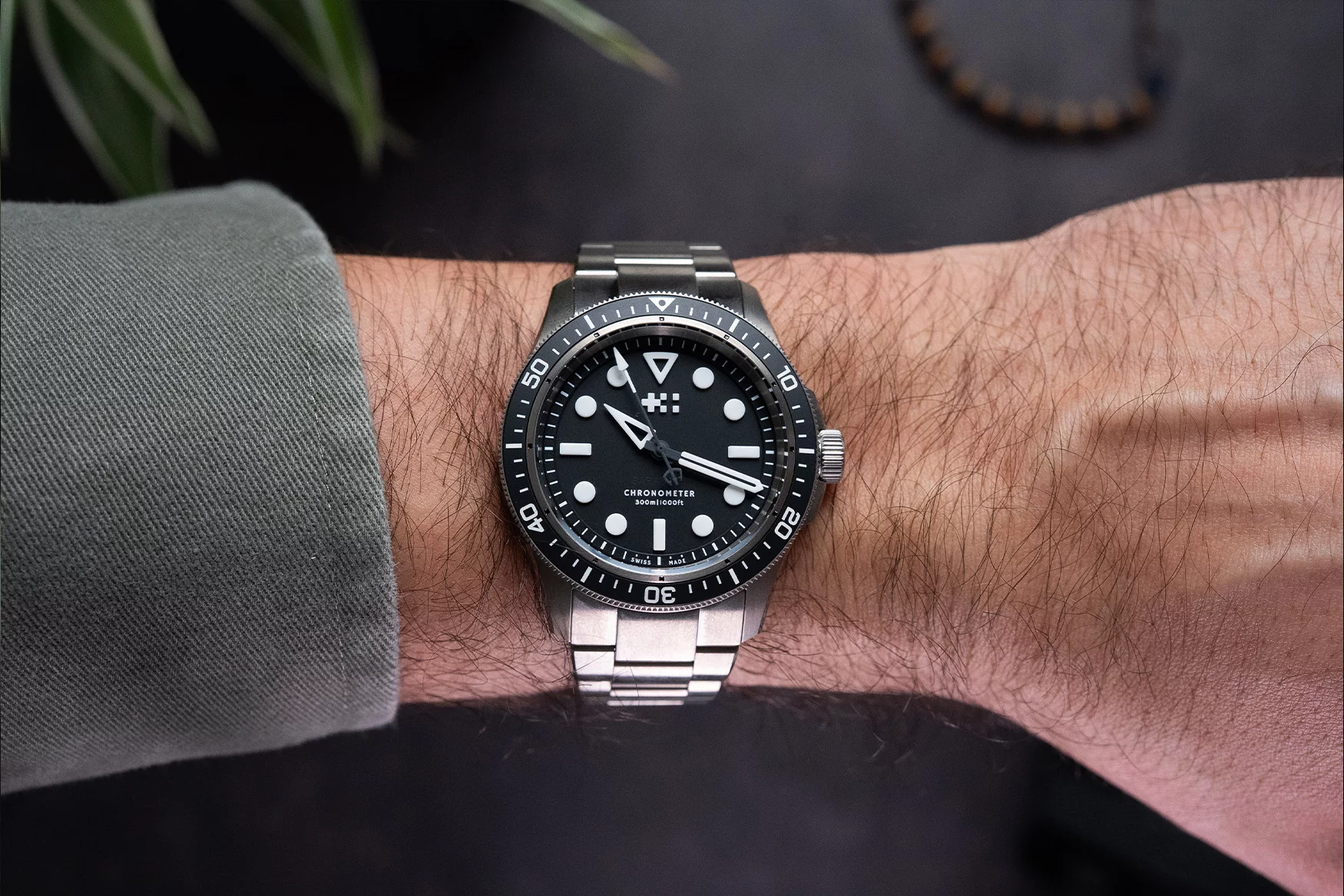 Christopher Ward C60 Trident Lumière 'Green Fifteen' x B&J
