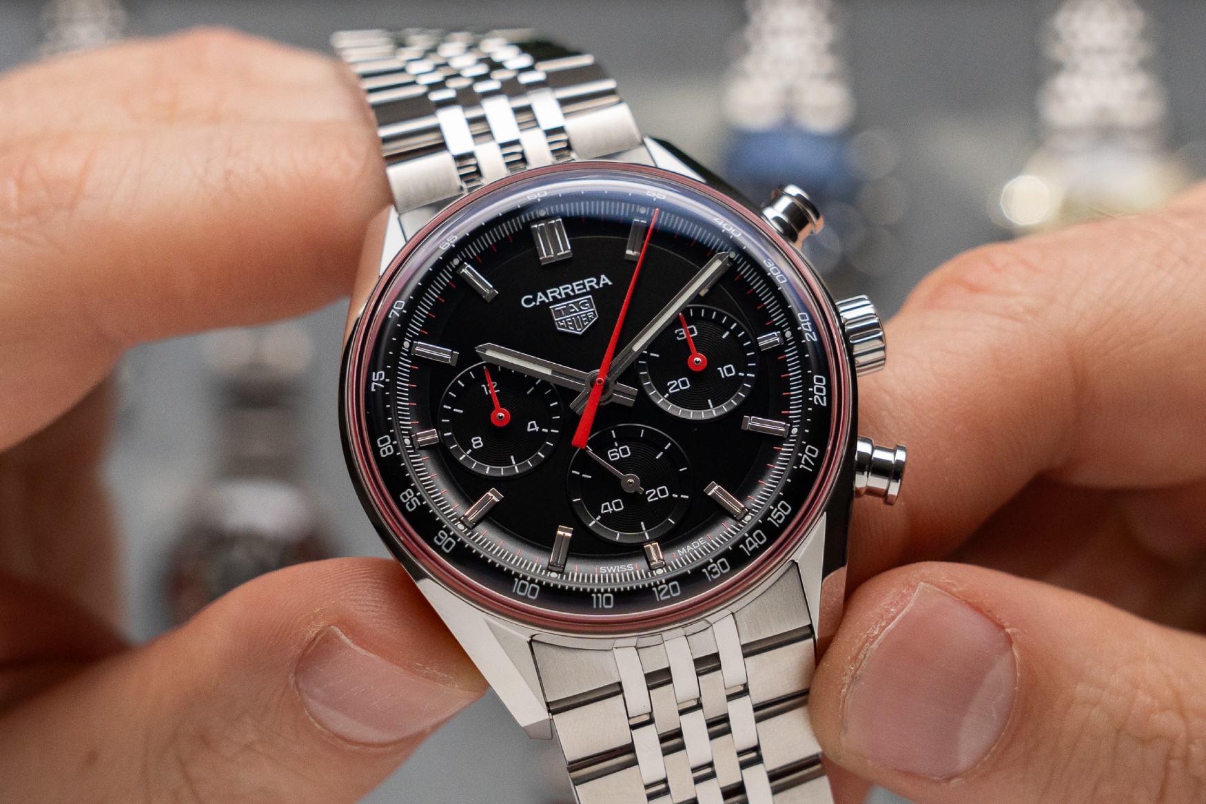 TAG Heuer Carrera Chronograph Glassbox 41mm black