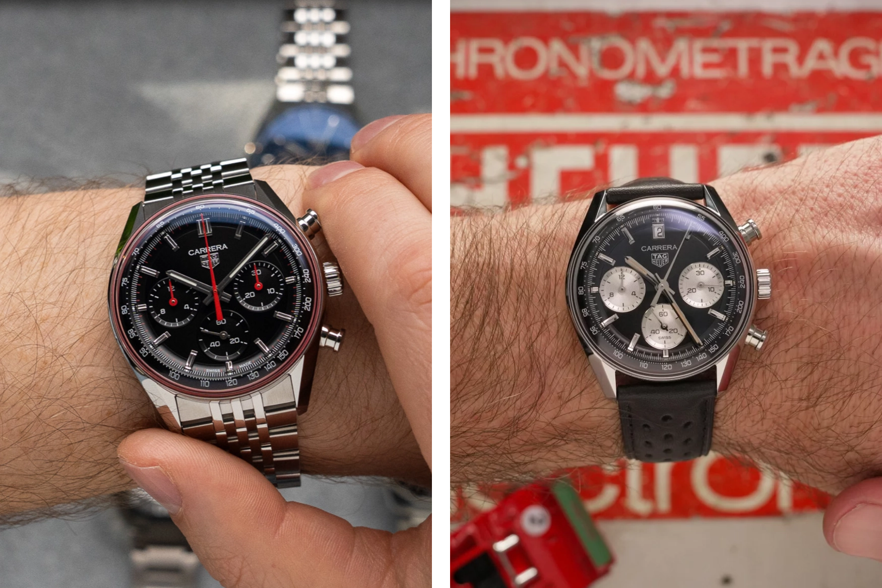 TAG Heuer Carrera Chronograph Glassbox 41mm vs 39mm