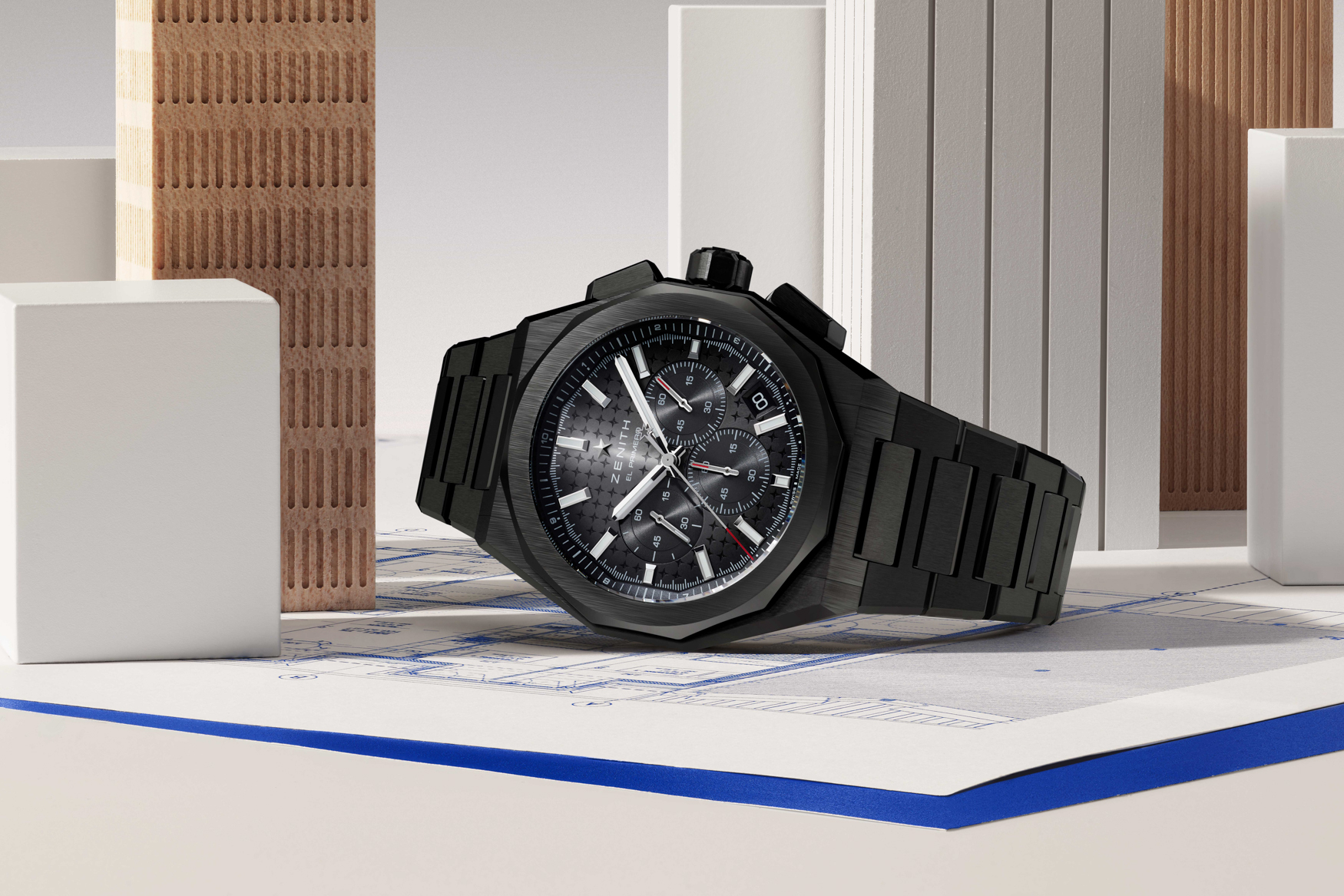 Zenith Defy Skyline Chronograph Black Ceramic Profile