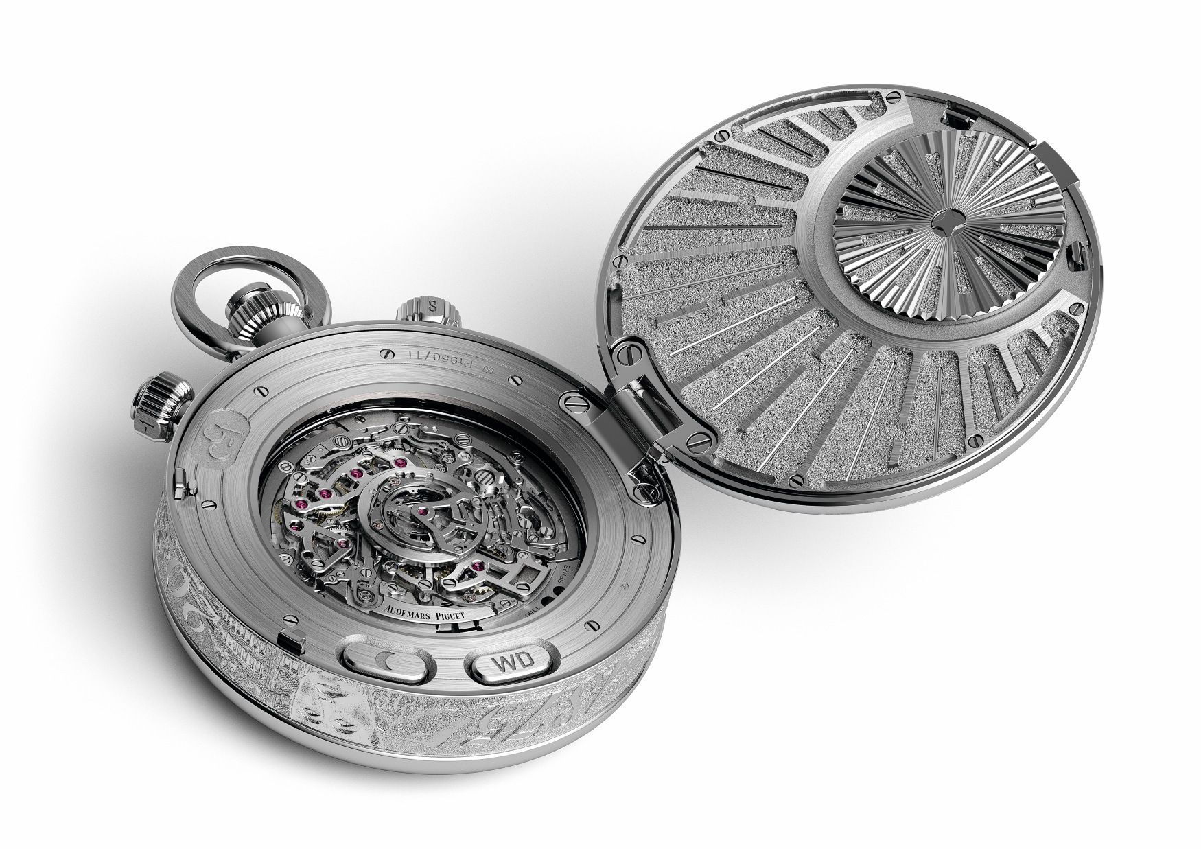 Audemars Piguet 150e Héritage pocket watch open