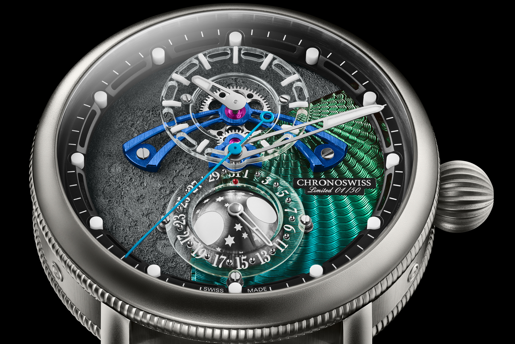 Chronoswiss Spacetimer Dial Close Up