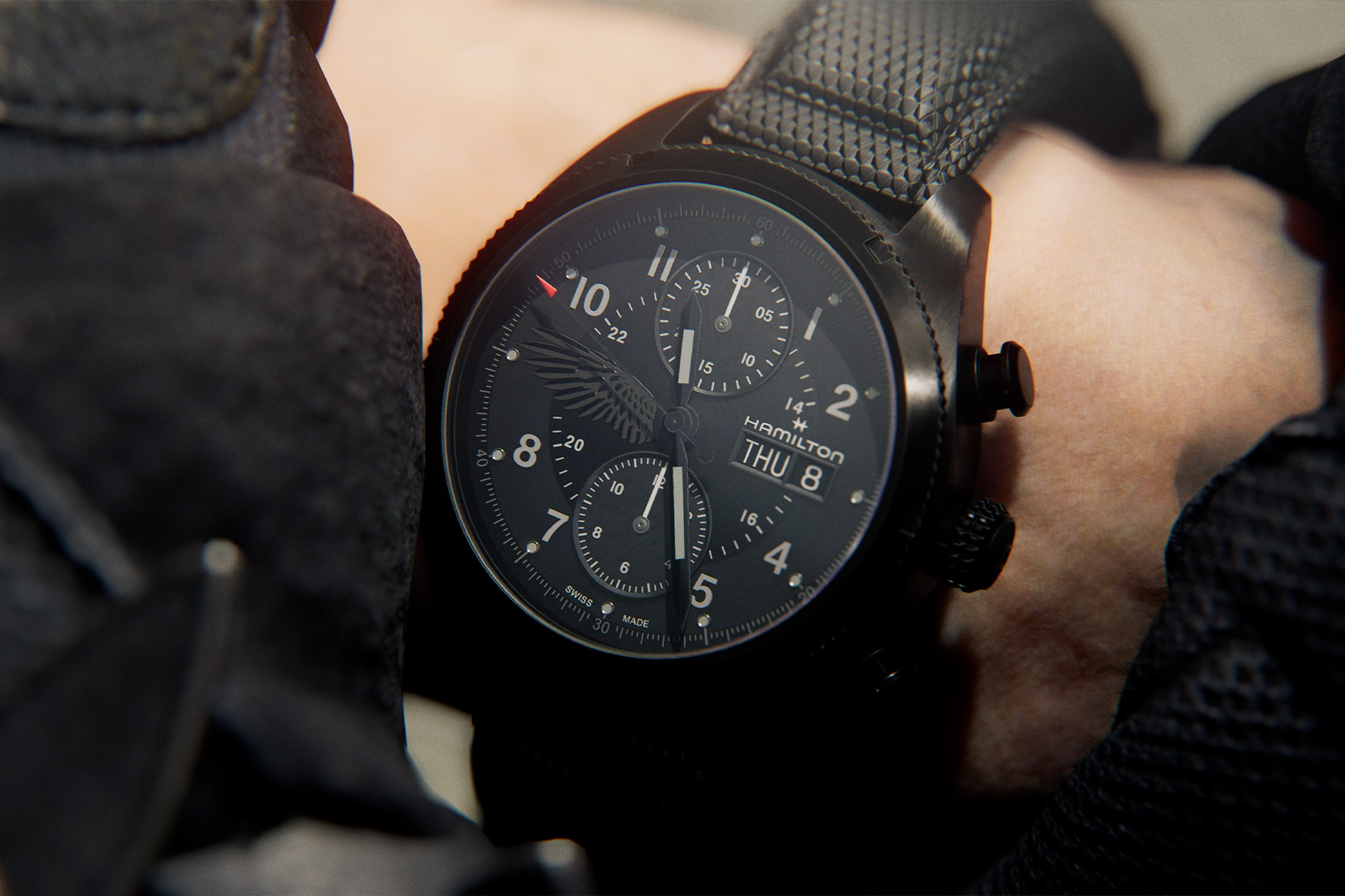 Hamilton Resident Evil Kaki Field Chrono 3