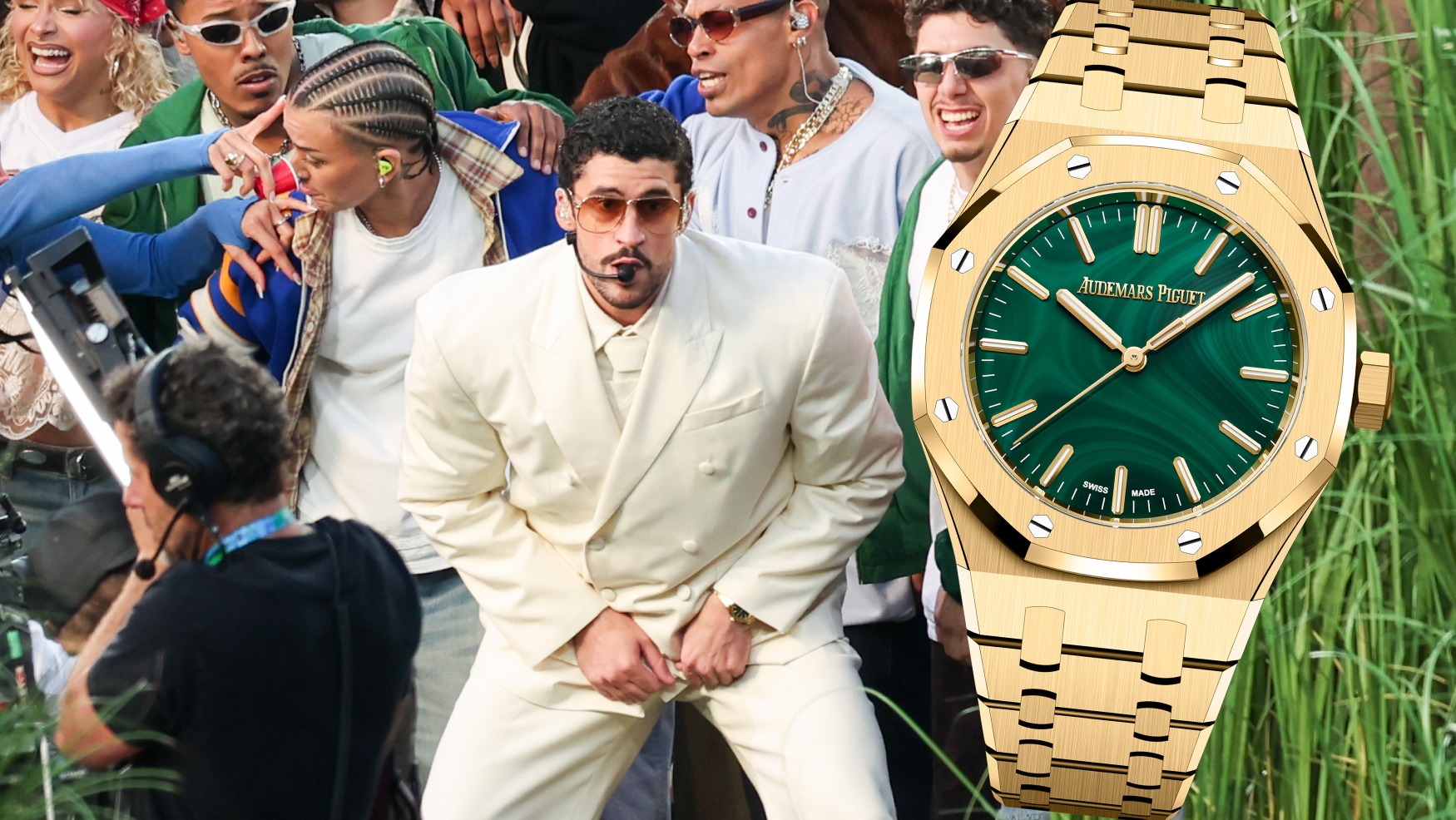 Bad Bunny wears Audemars Piguet watch at Super Bowl halftime show