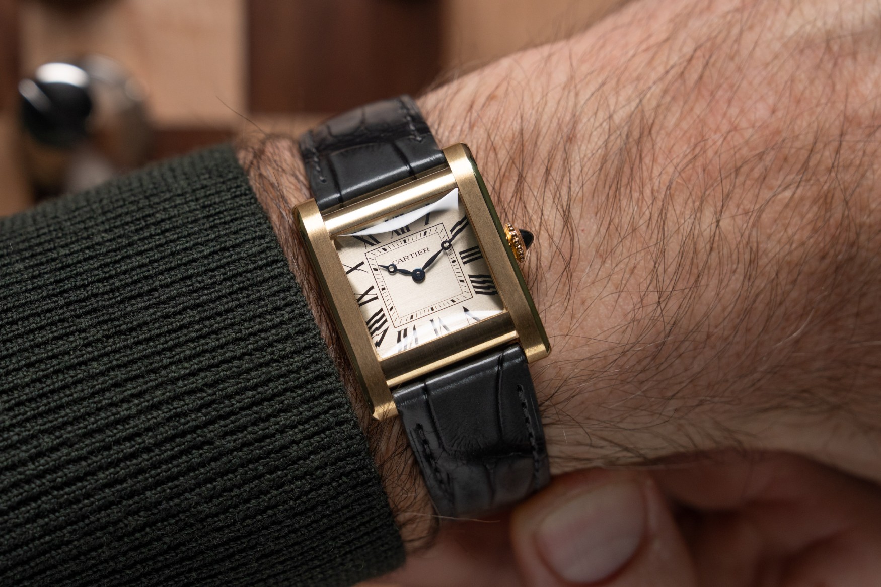 cartier prive la collection tank normale wrist