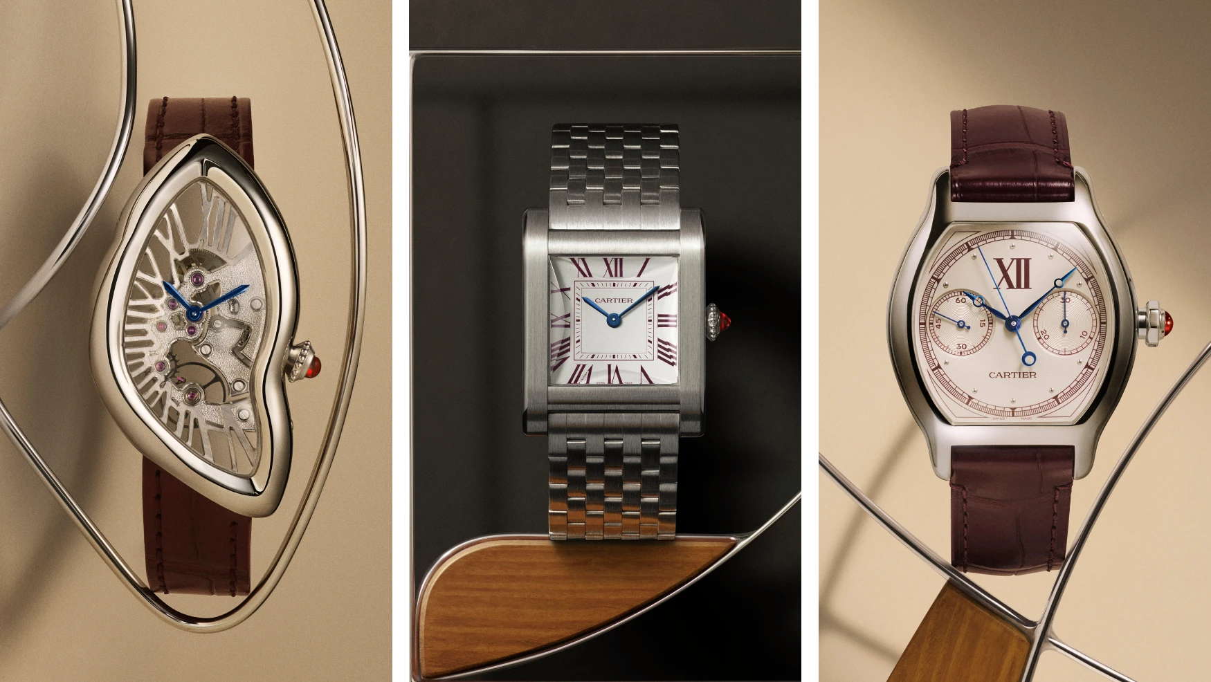 Cartier lifts the covers off new burgundy beauties and golden gems for the 10th Privé Opus (live pics)