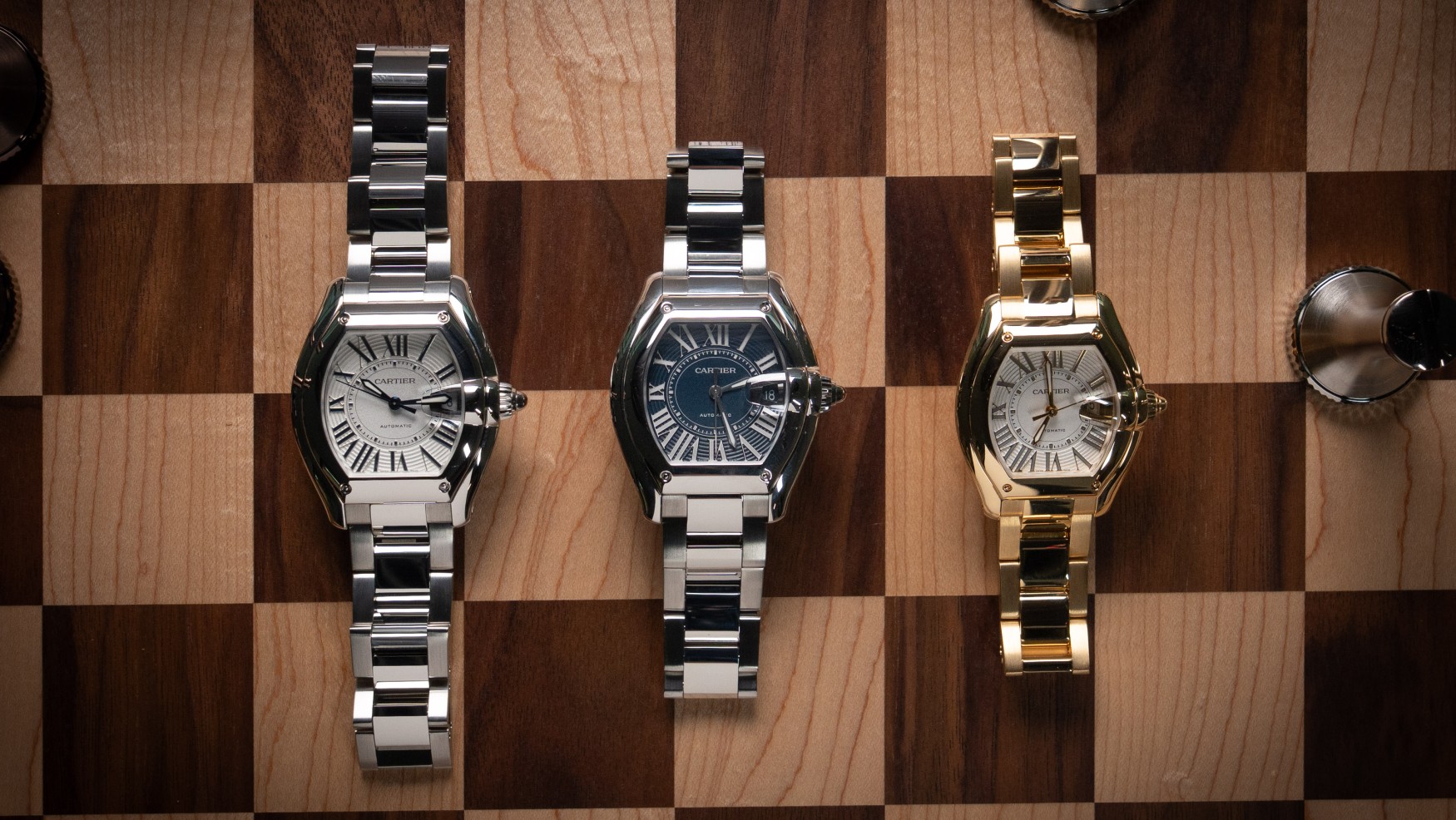 Cartier’s driving watch is gone from the rear-view mirror: the Roadster is back in steel, two-tone, and gold (live pics)