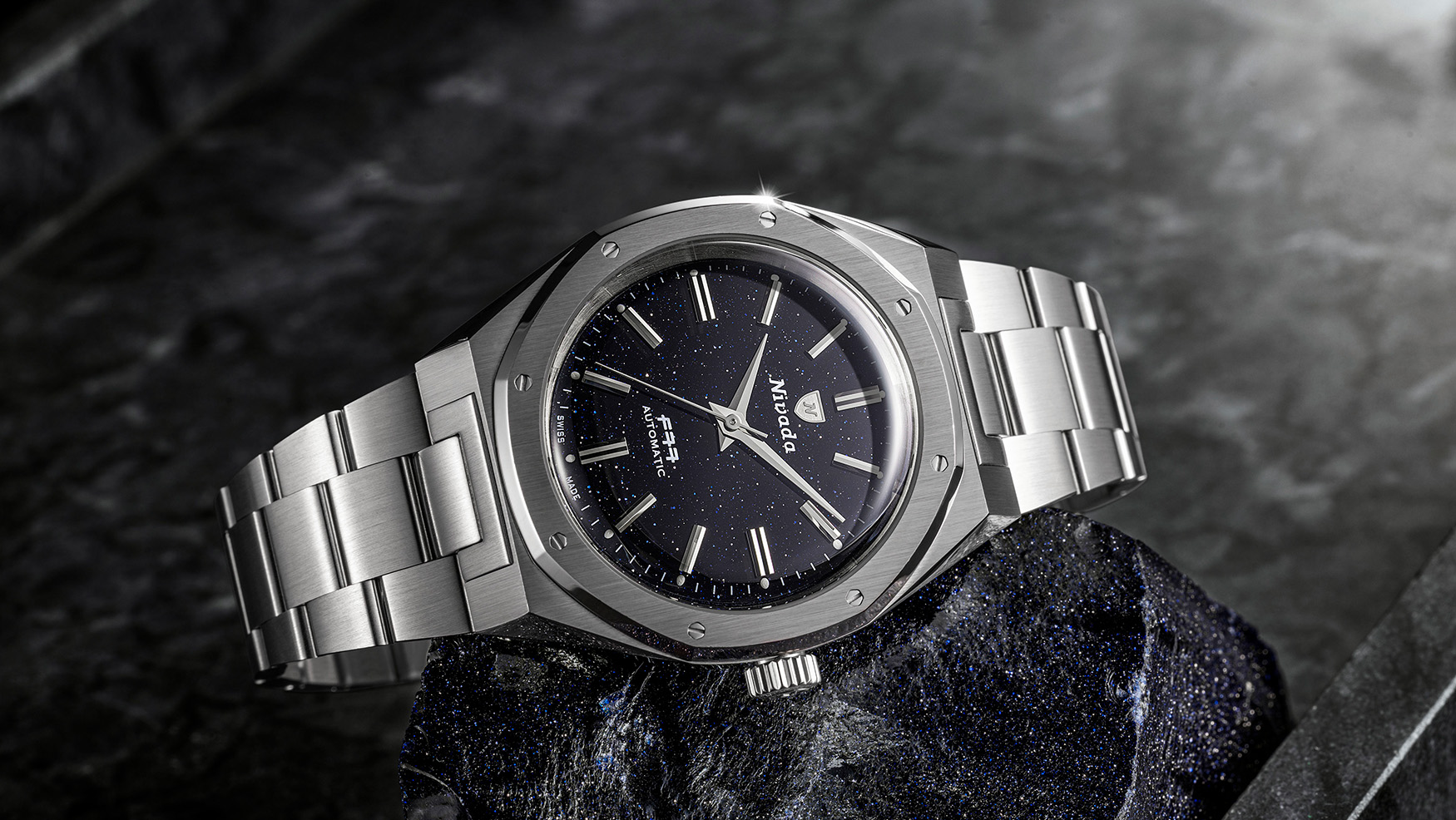 Nivada Grenchen F77 MKII: A Stunning Update with Dark Blue Aventurine Dial