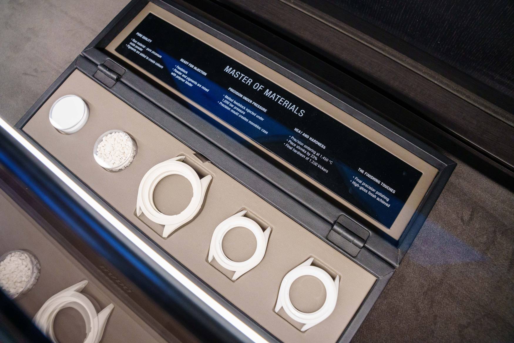 Rado T+T event ceramic process display
