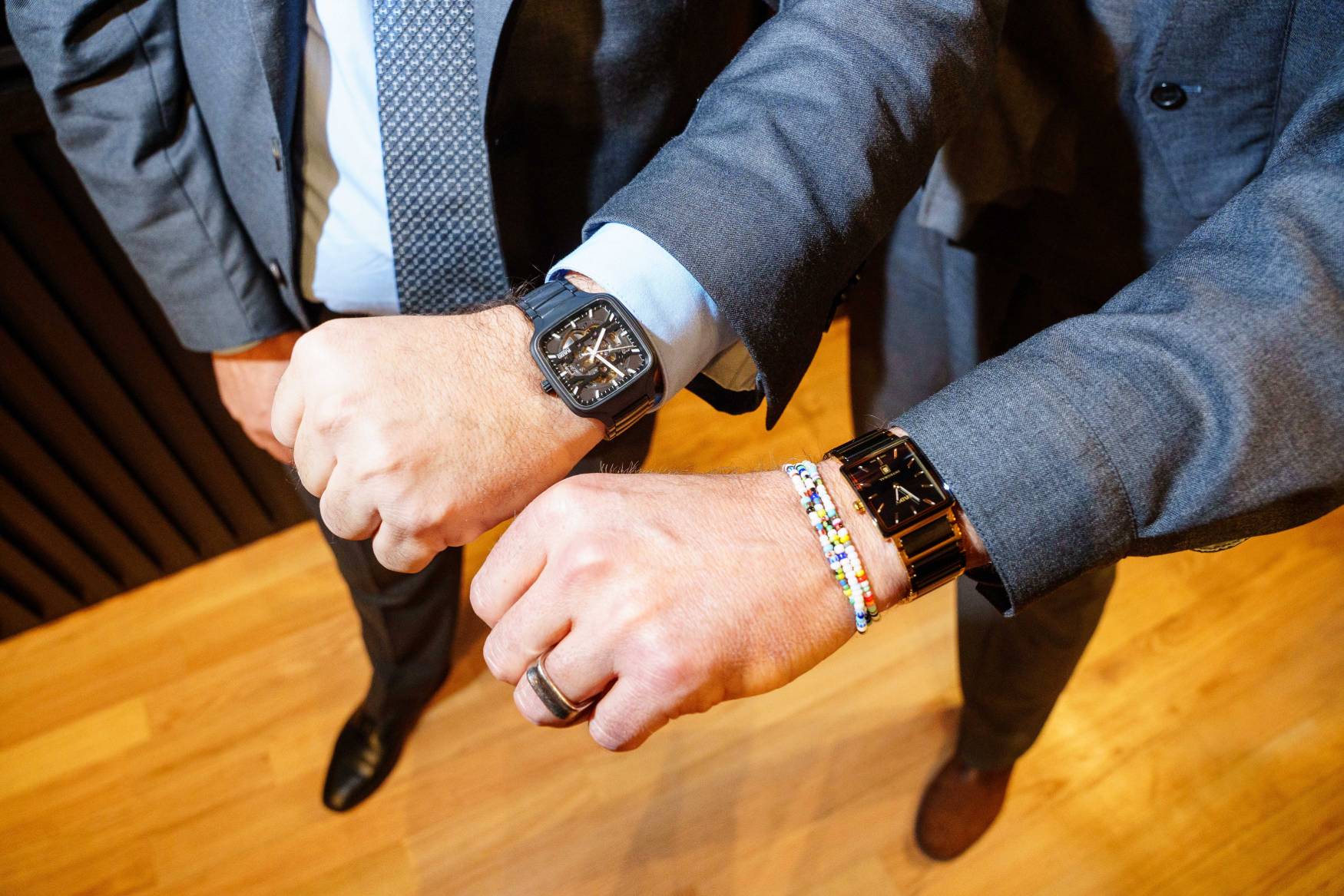 Rado event t+t andrew and enrique wrist shot