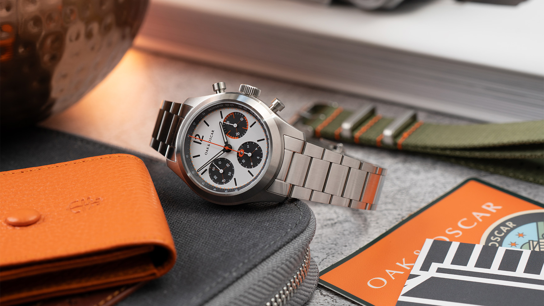 The Oak & Oscar Atwood brings old-school American chronograph charm with a flyback kick