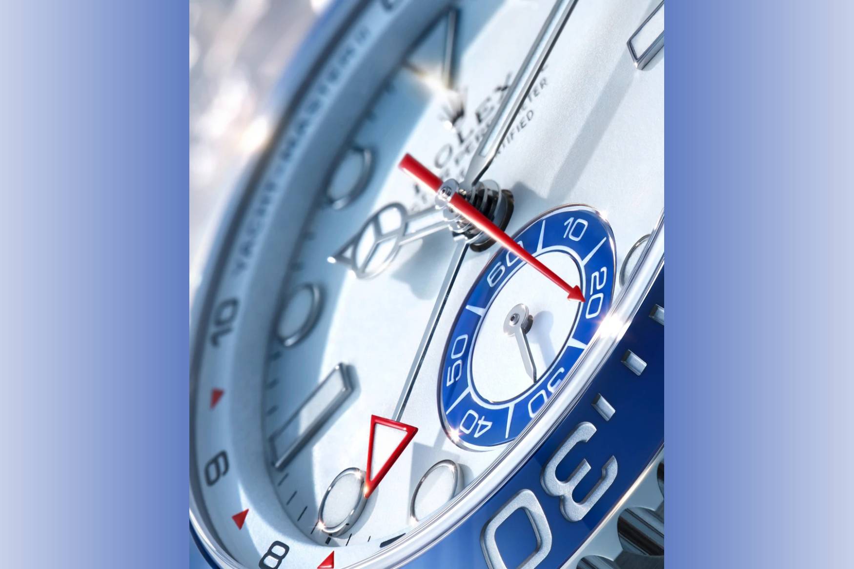 rolex yacht master II dial close up 2026