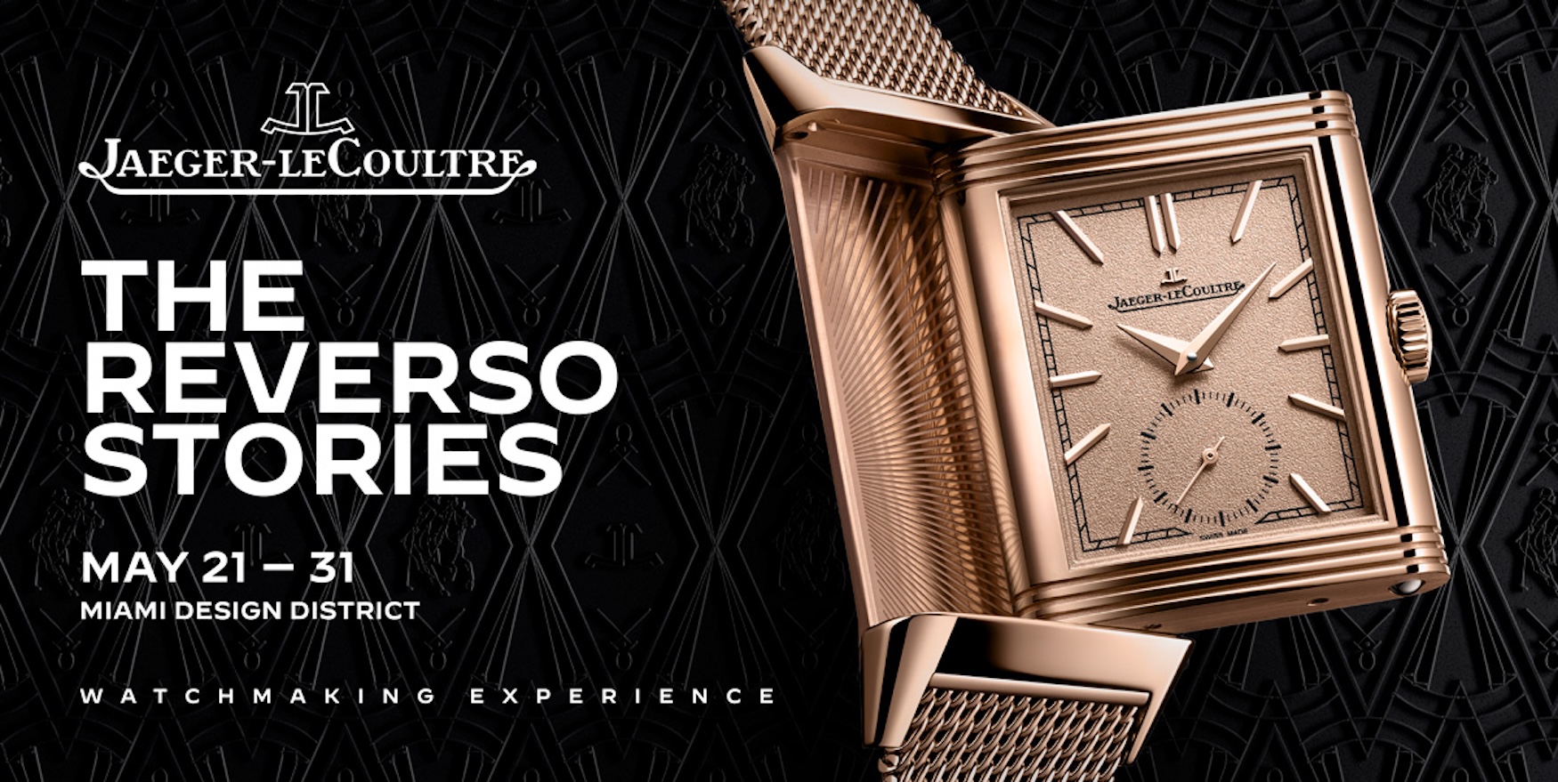 2026 The Reverso Stories Pop Up Miami Design District Watchmaking Exhibition Landscape