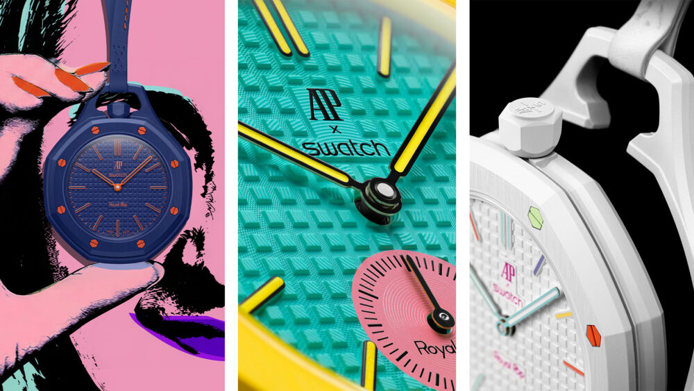 Audemars Piguet x Swatch join forces for the Royal Pop, a rule-breaking pocket watch for the masses