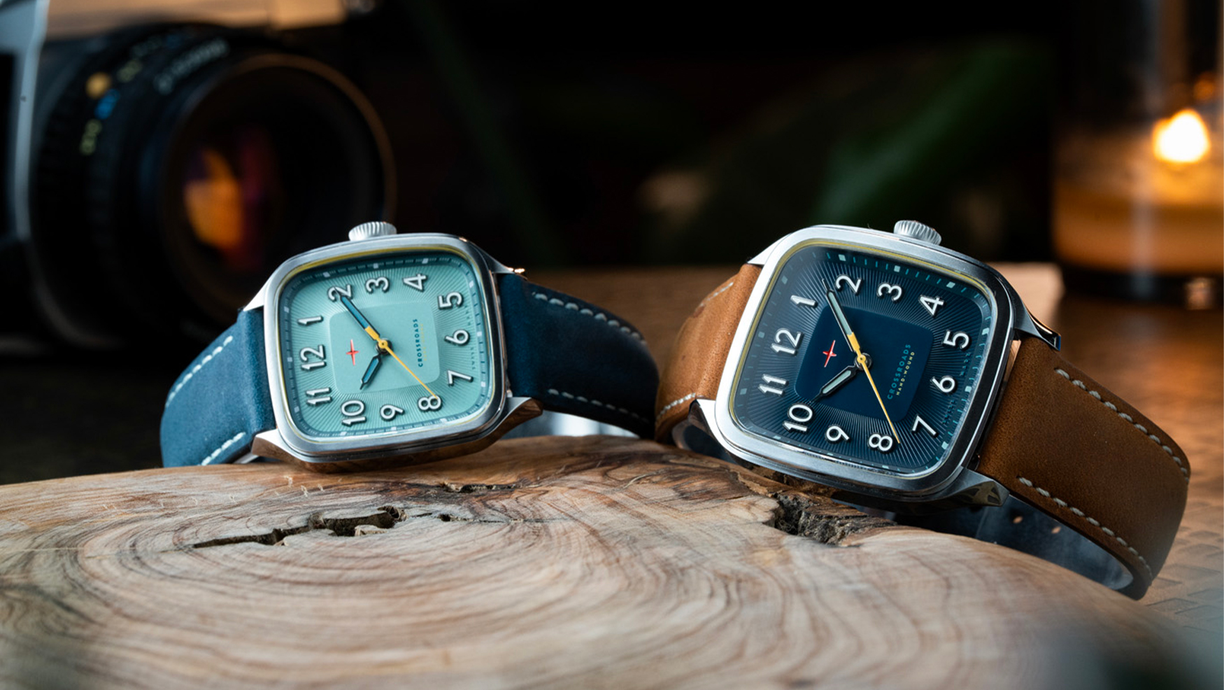 Trafford Watch Co. unveils three colourful rectangular duos of its most refined Crossroads yet