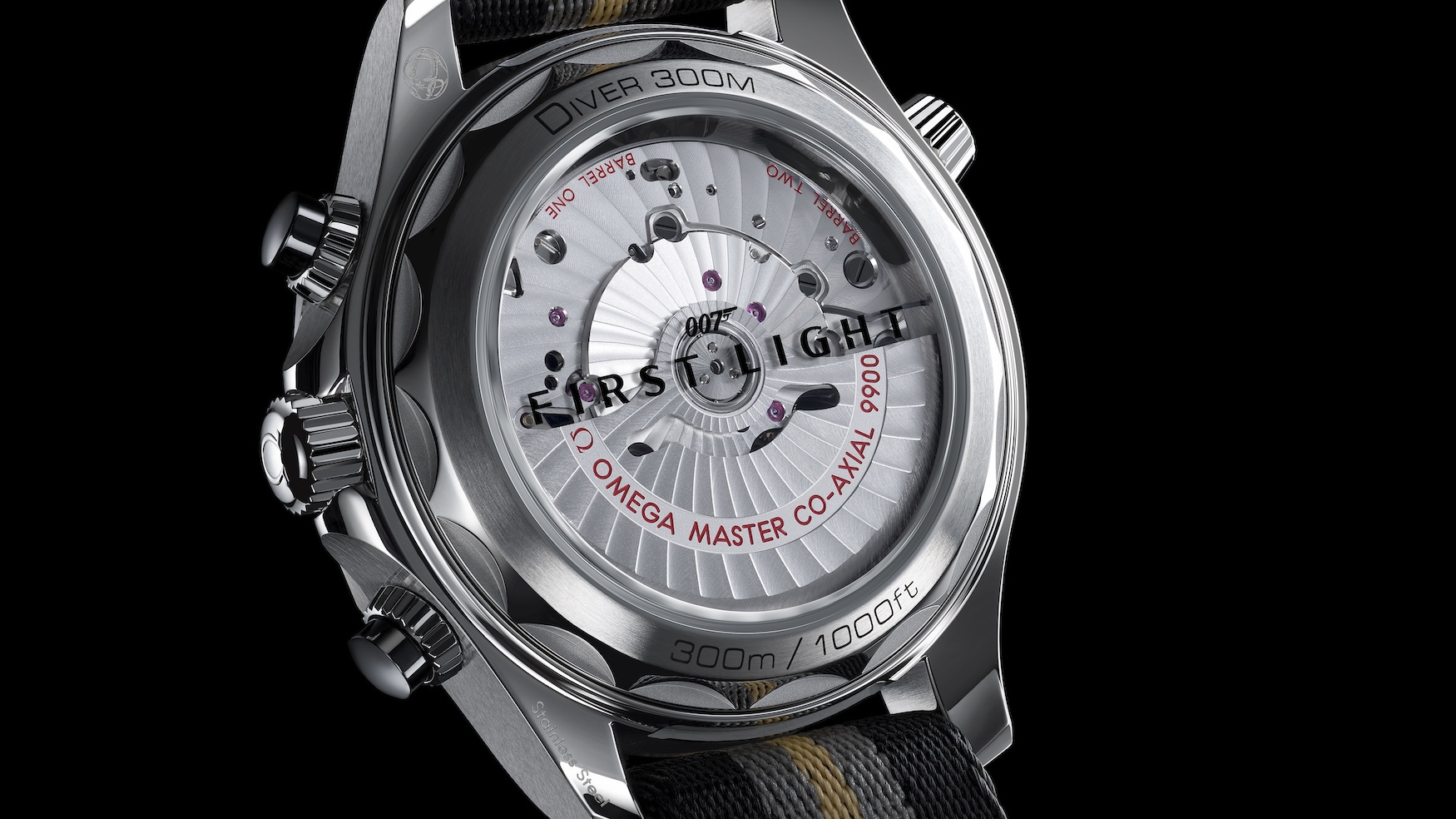 omega seamaster diver 300m chronograph 007 first light 3