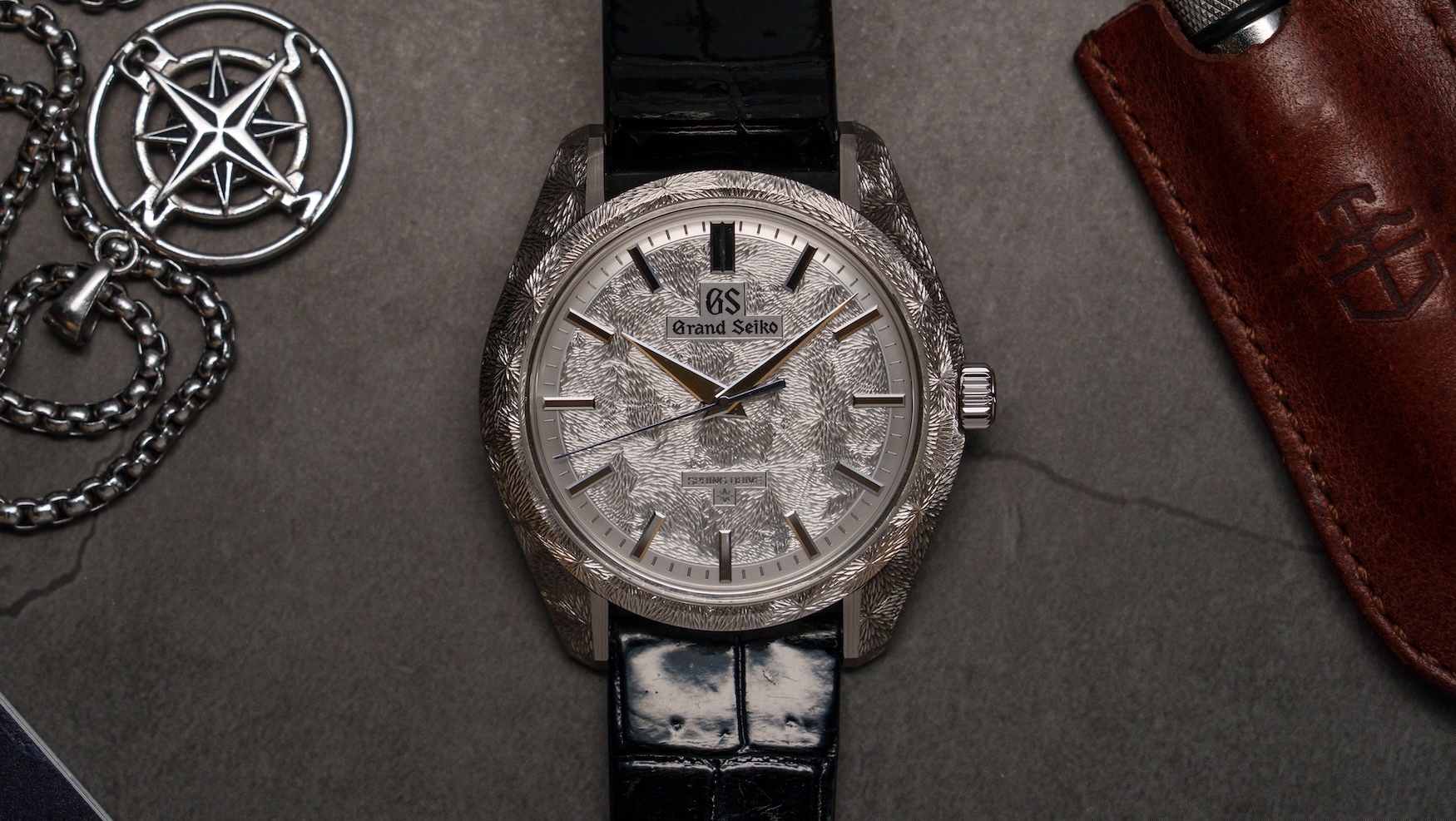 This Grand Seiko SBGZ011 takes the brand’s saga of engraved watches to a whole new level