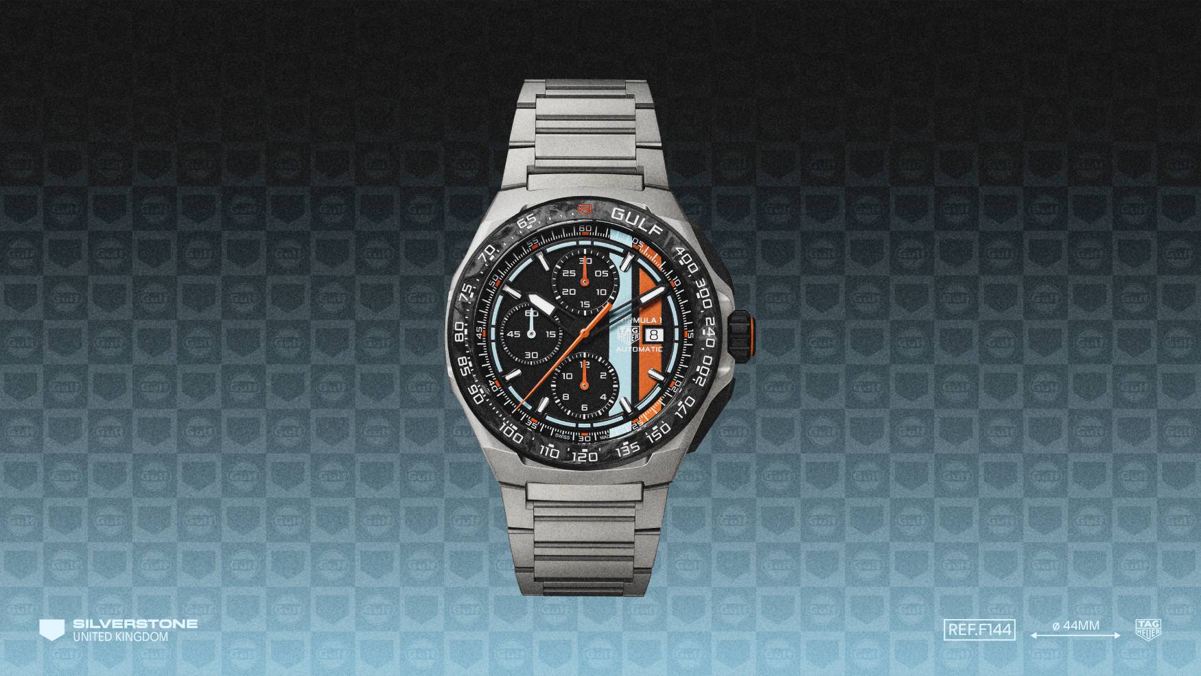 TAG Heuer releases new Formula 1 Automatic Chronograph in full titanium and Gulf livery