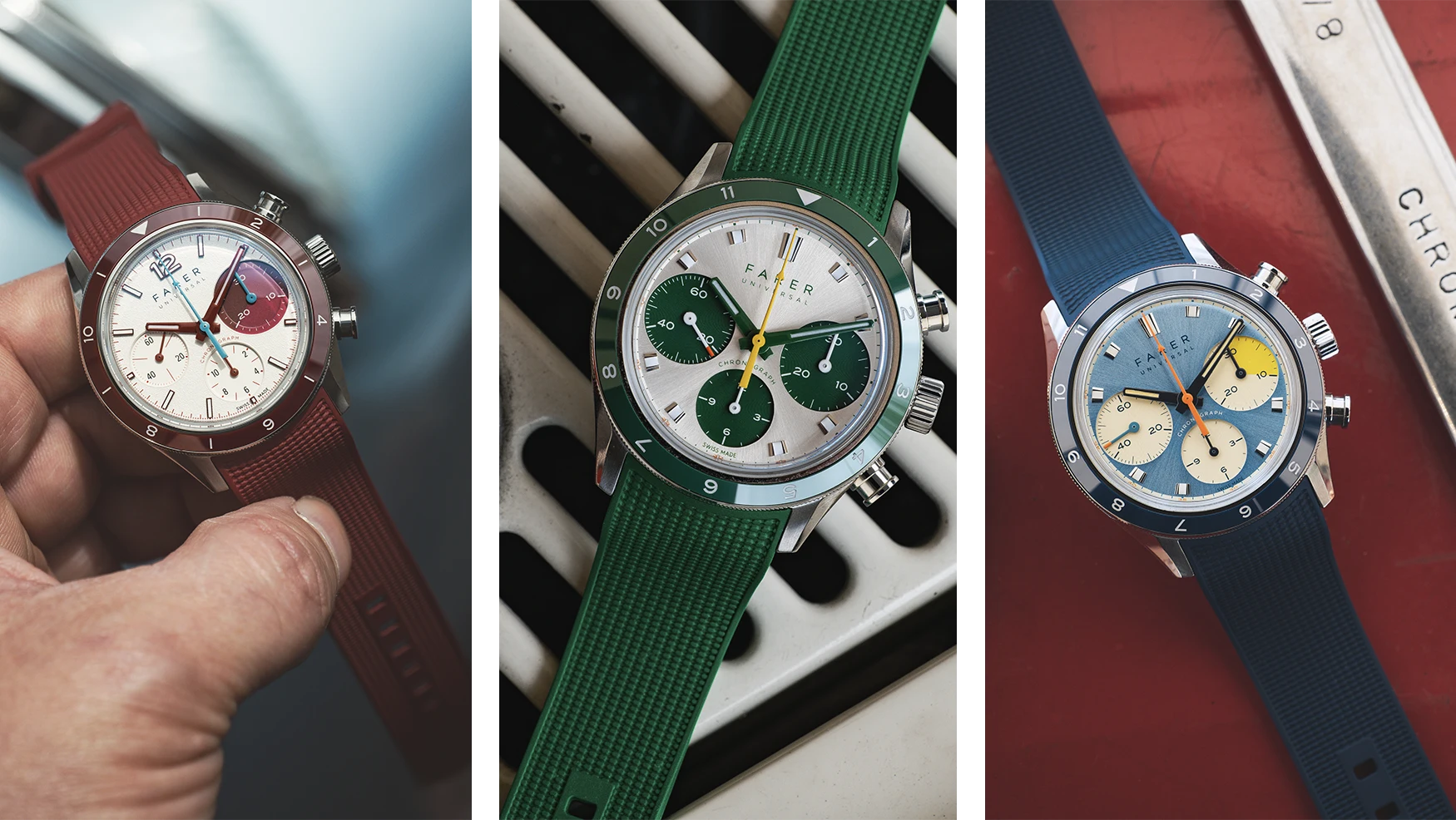 Farer’s new Racing Chronograph is a bold, colourful twist on the vintage-style chronograph