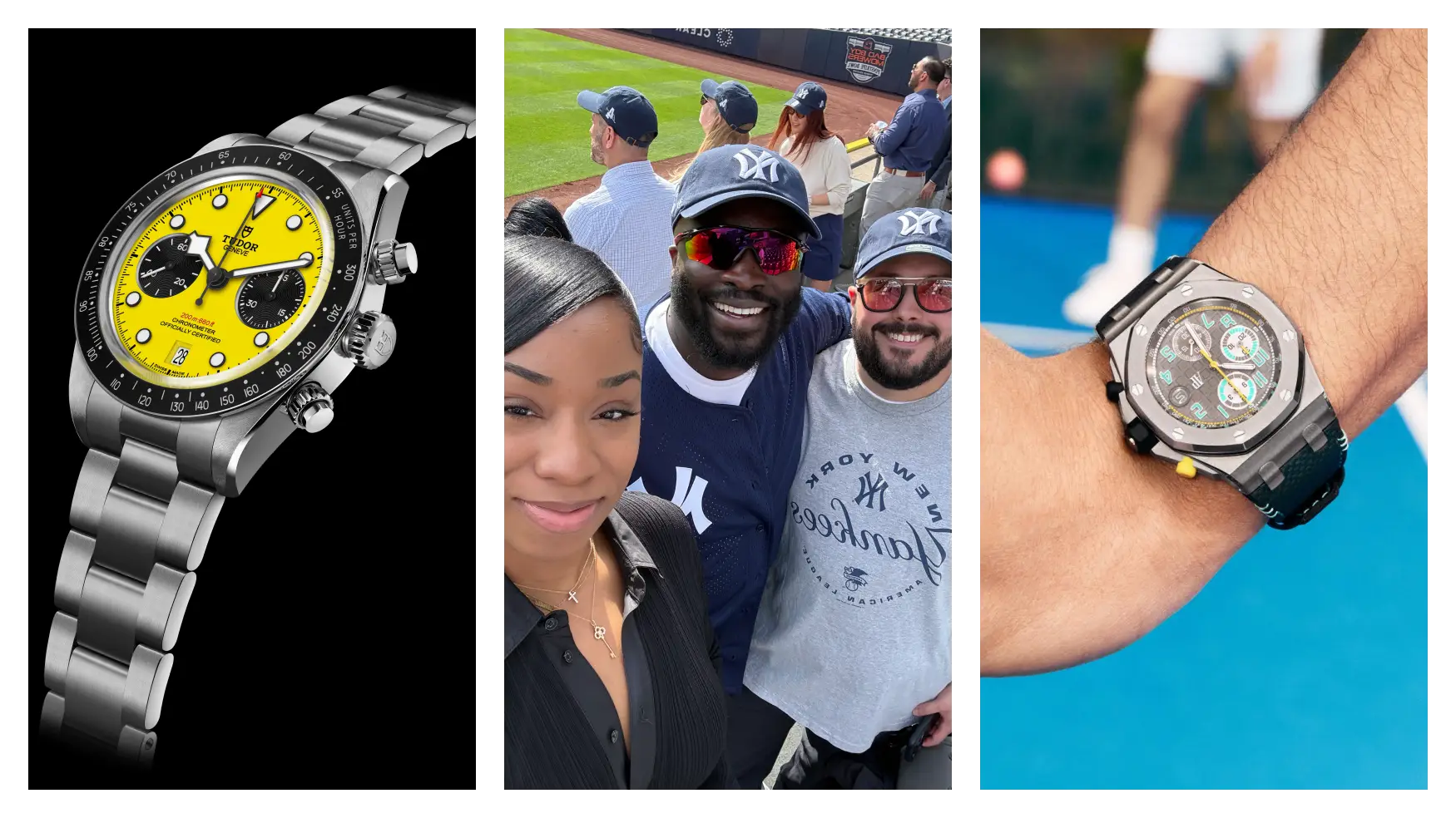 Tudor and Audemars Piguet formally kick off summer, Time+Tide joined Oris at Yankee Stadium