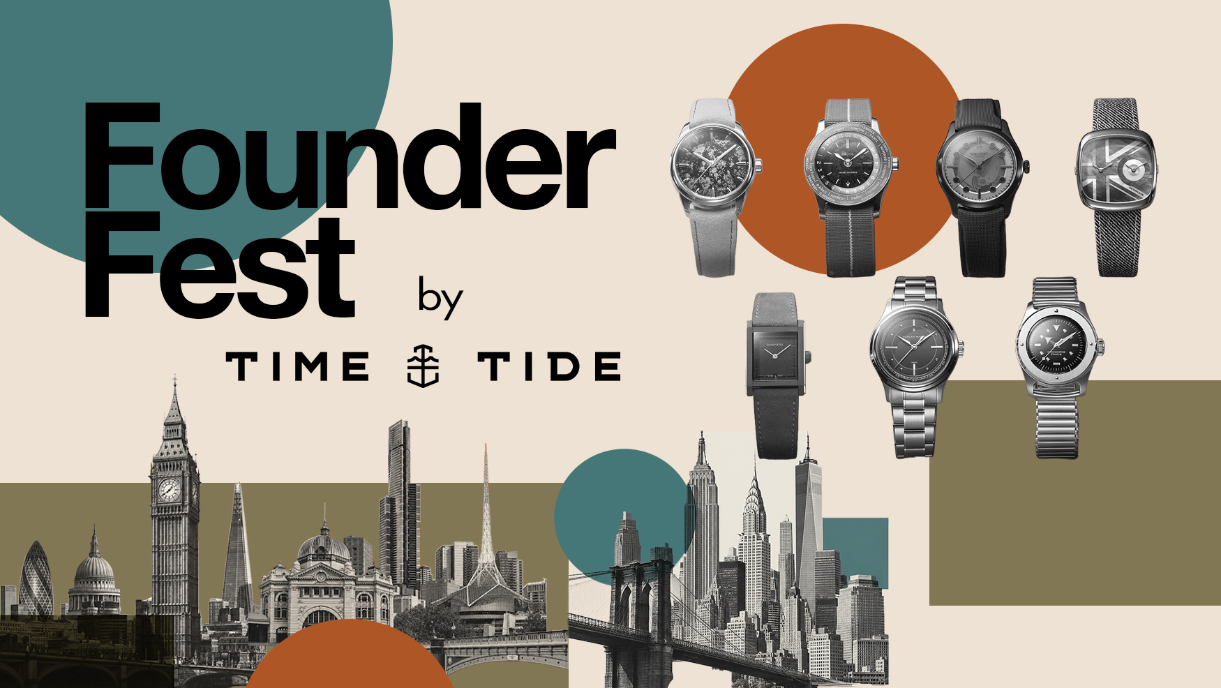 Meet the seven watches launching FounderFest: Everything you need to know
