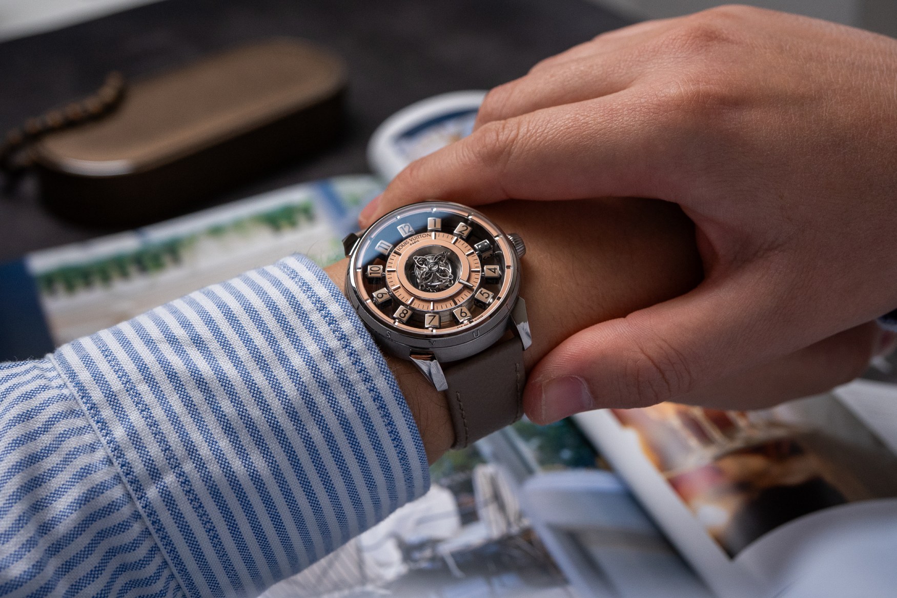 louis vuitton tambour taiko spin time collection 17