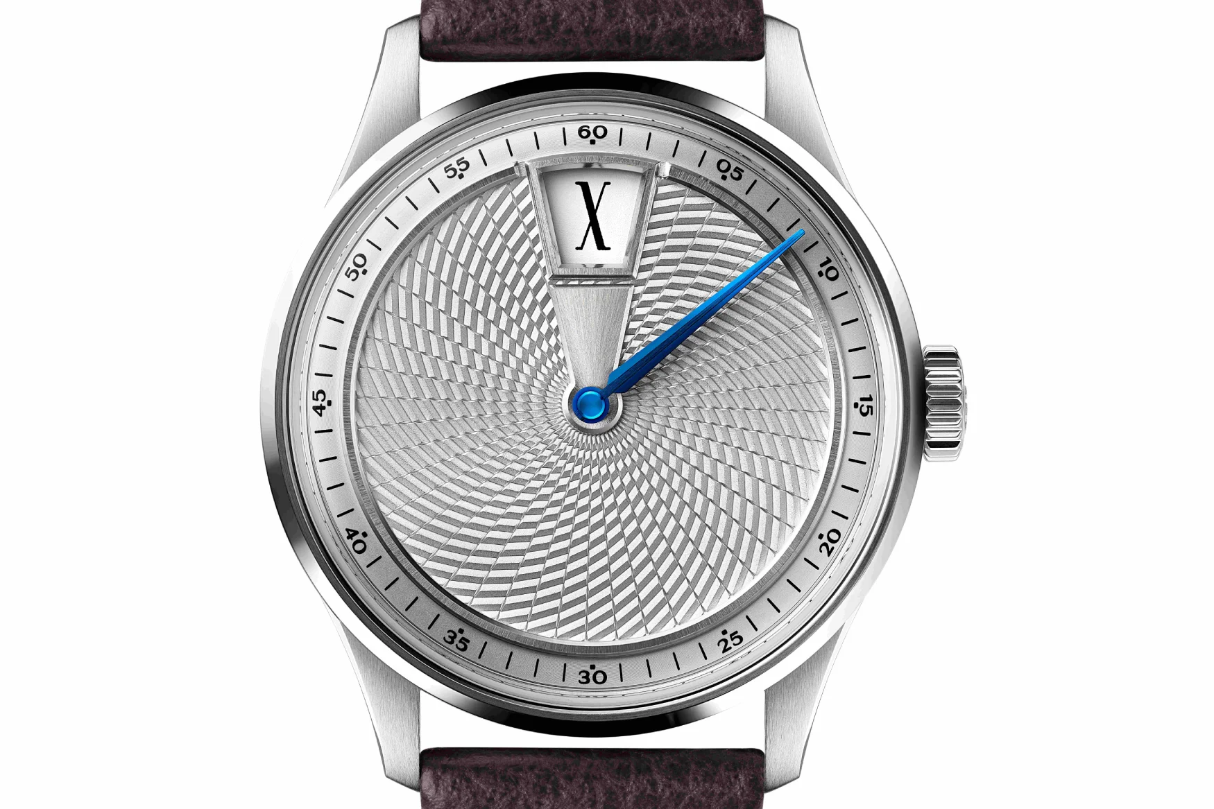 Christopher Ward C1 Jump Hour Brown Strap Image 4
