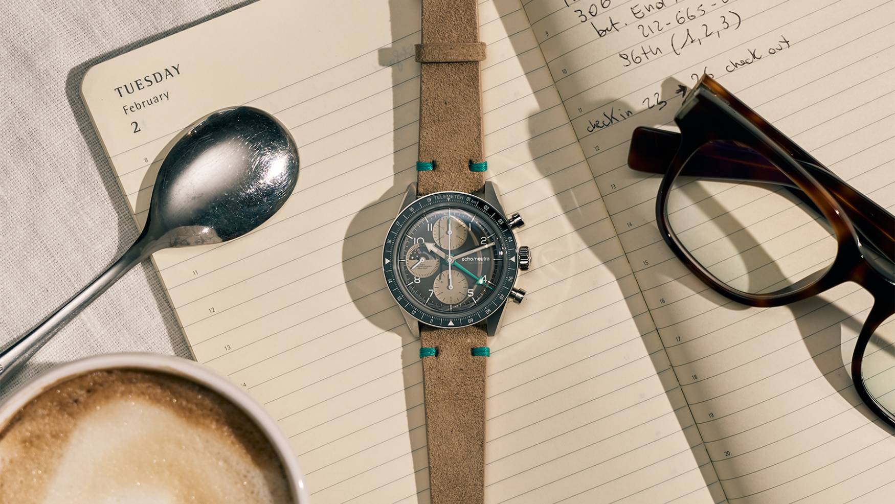 echo/neutra refreshes its ultra functional 1956 Chrono GMT with a dose of colour