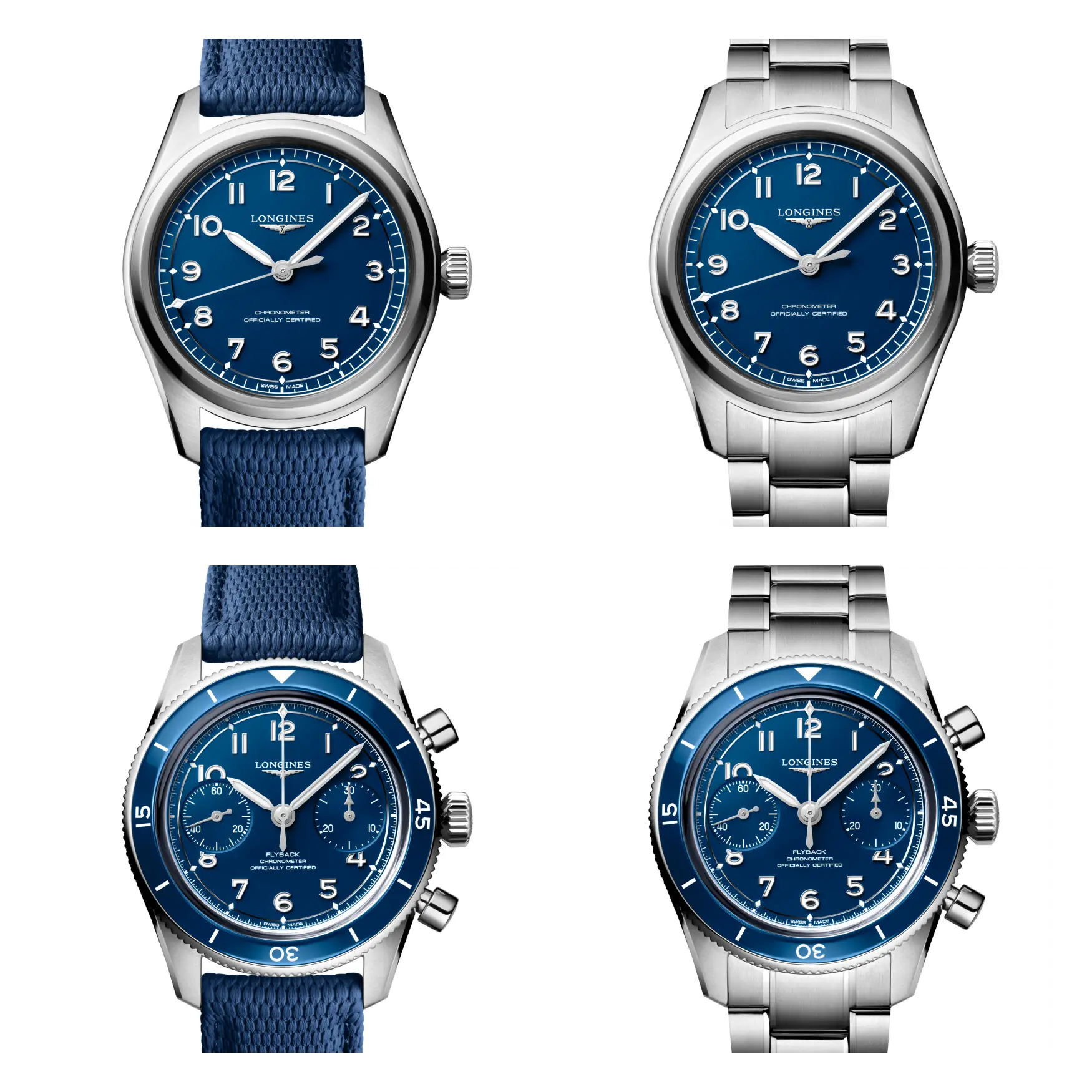 Longines Spirit Pilot Spirit Pilot Flyback Blue grid