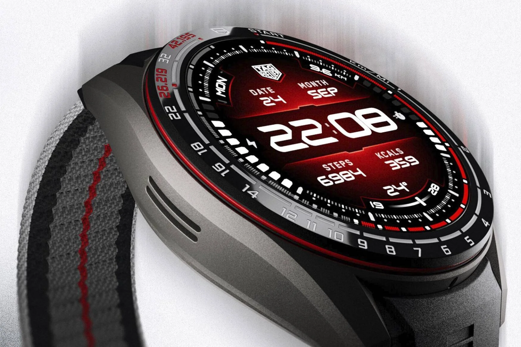 TAG Heuer Connected E5 NY Marathon Runners edition angle