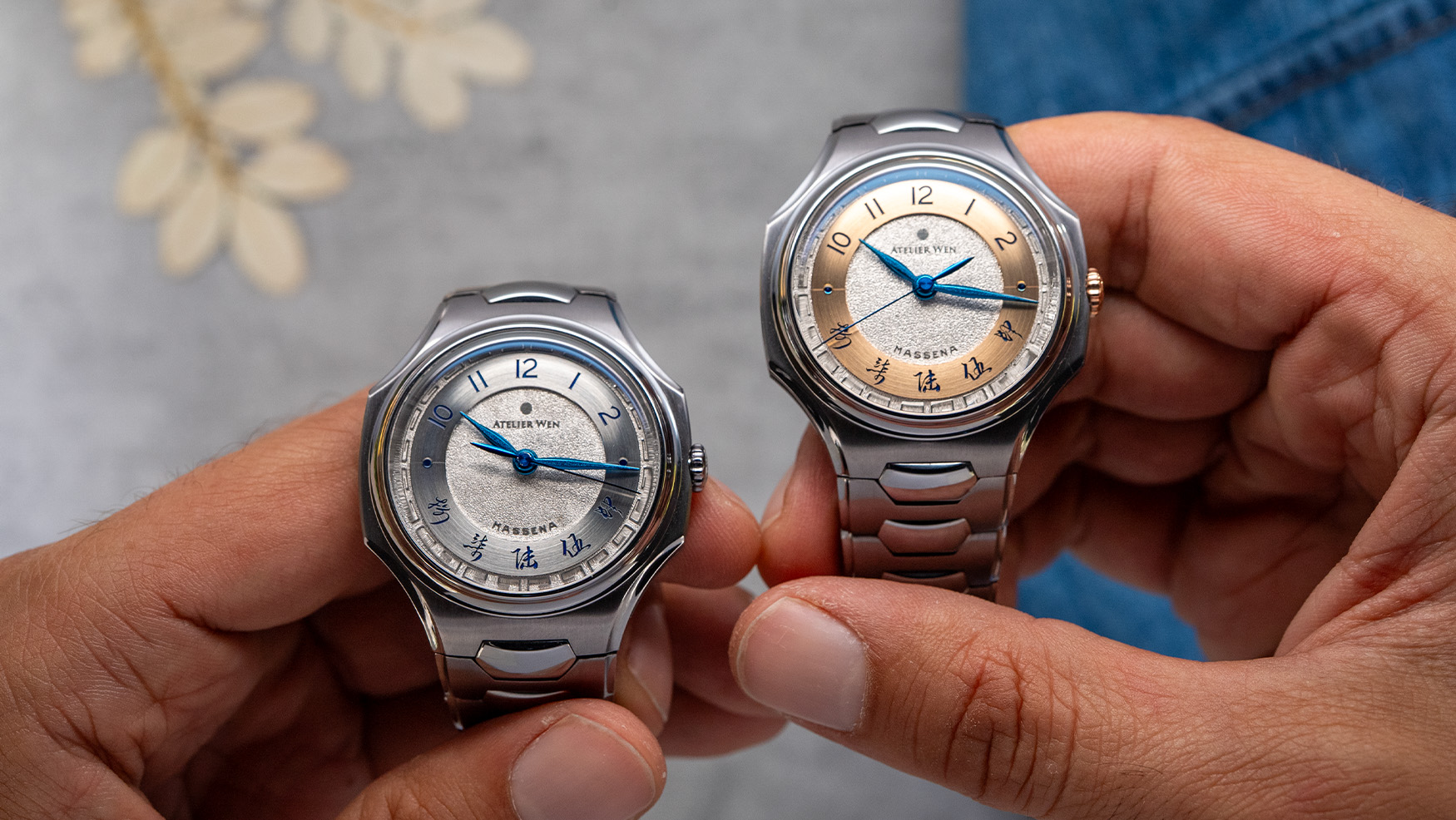 The Atelier Wen x Massena LAB Inflection Shuò pairs tremblage dials with tantalum